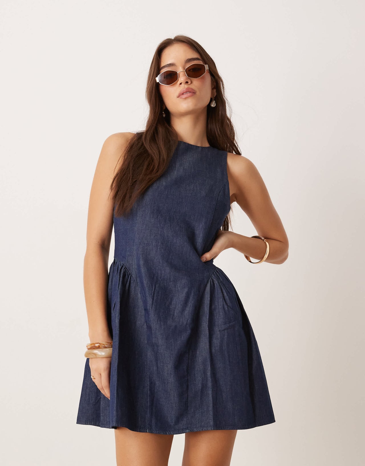 Nobody's Child Penelope structured mini dress in indigo