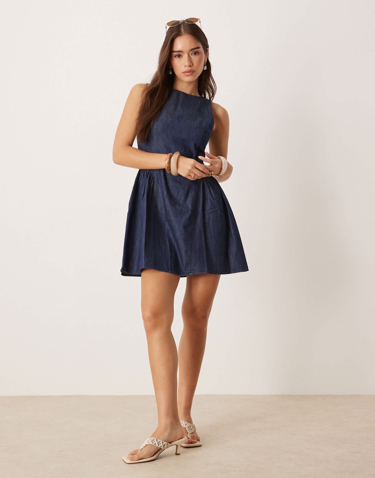 Nobody's Child Penelope structured mini dress in indigo