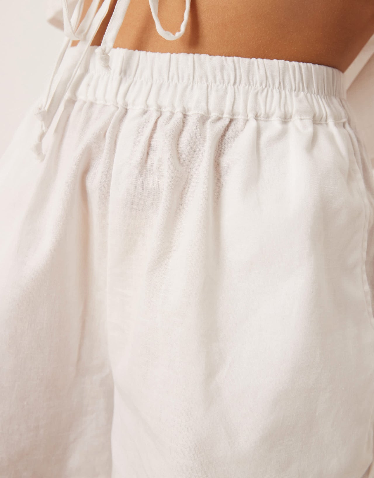 Esmee Exclusive beach shorts co-ord in white