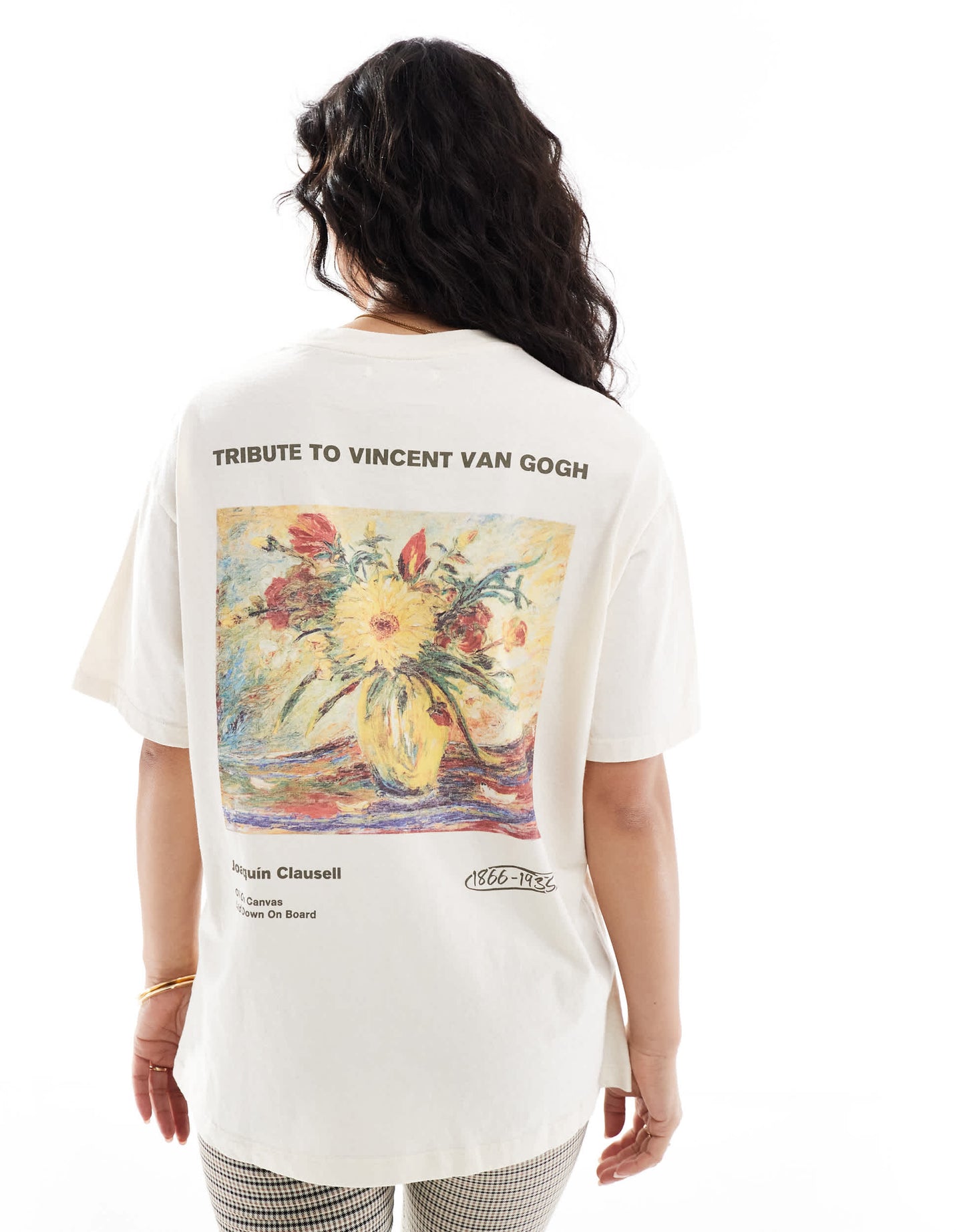 Pull&Bear Van Gogh graphic tee in ecru