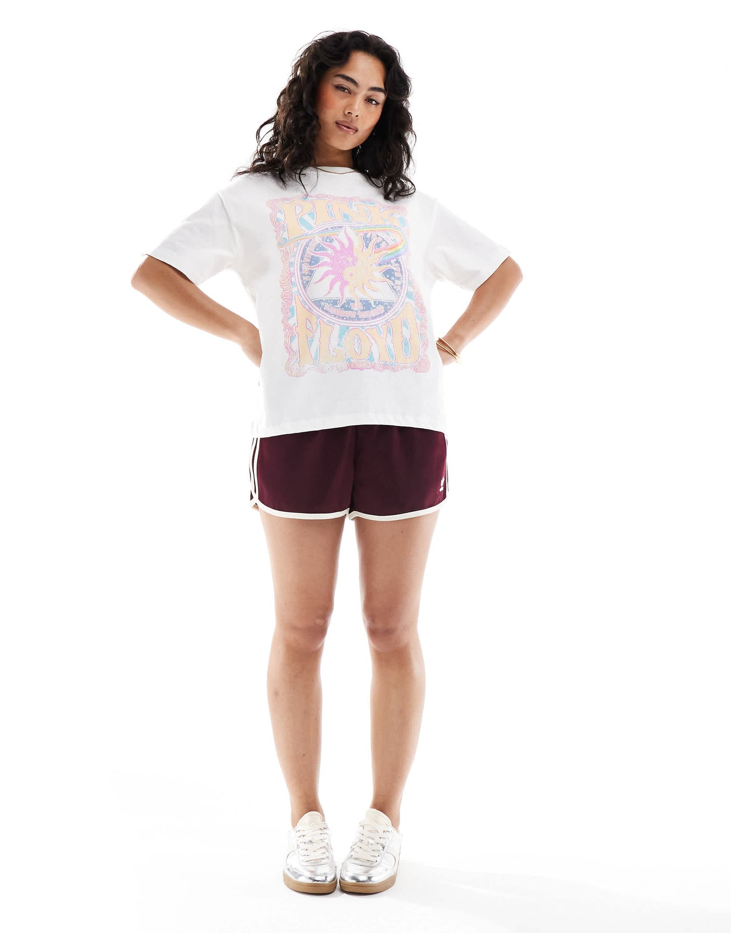 Pull&Bear Pink Floyd graphic tee in ecru