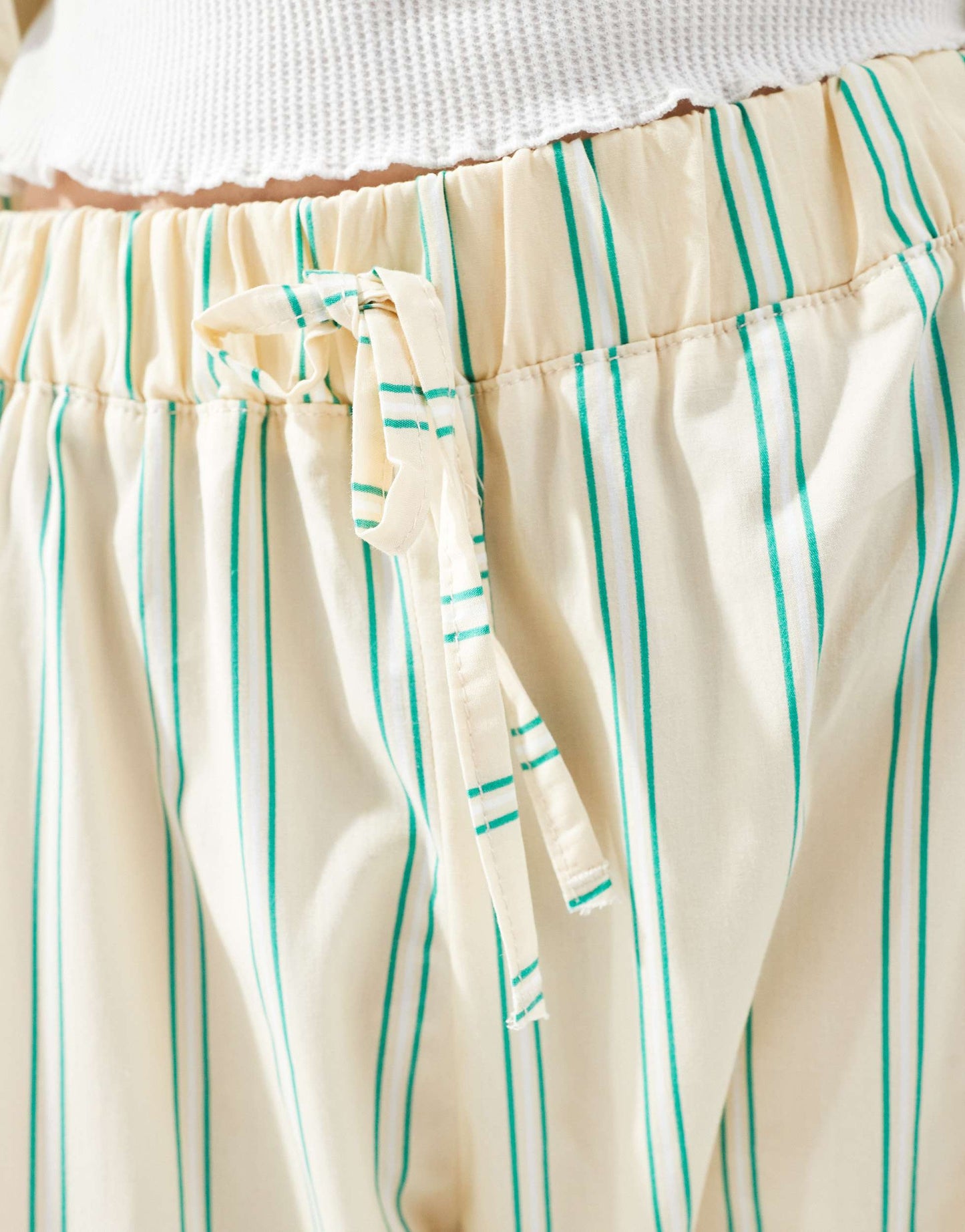 ASOS DESIGN oversized cotton poplin barrel leg jogger with contrast stripe panel