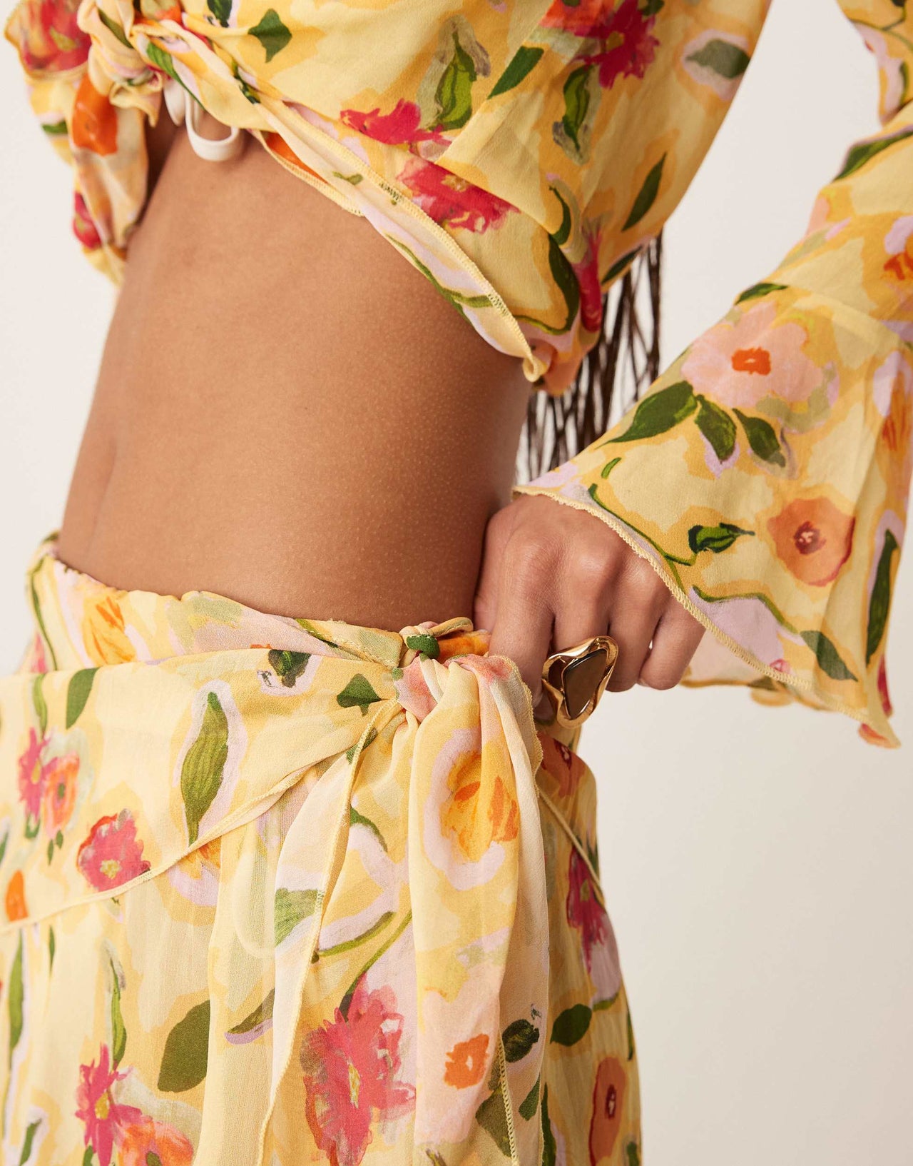 Wild Lovers Studio 54 beach skirt in floral