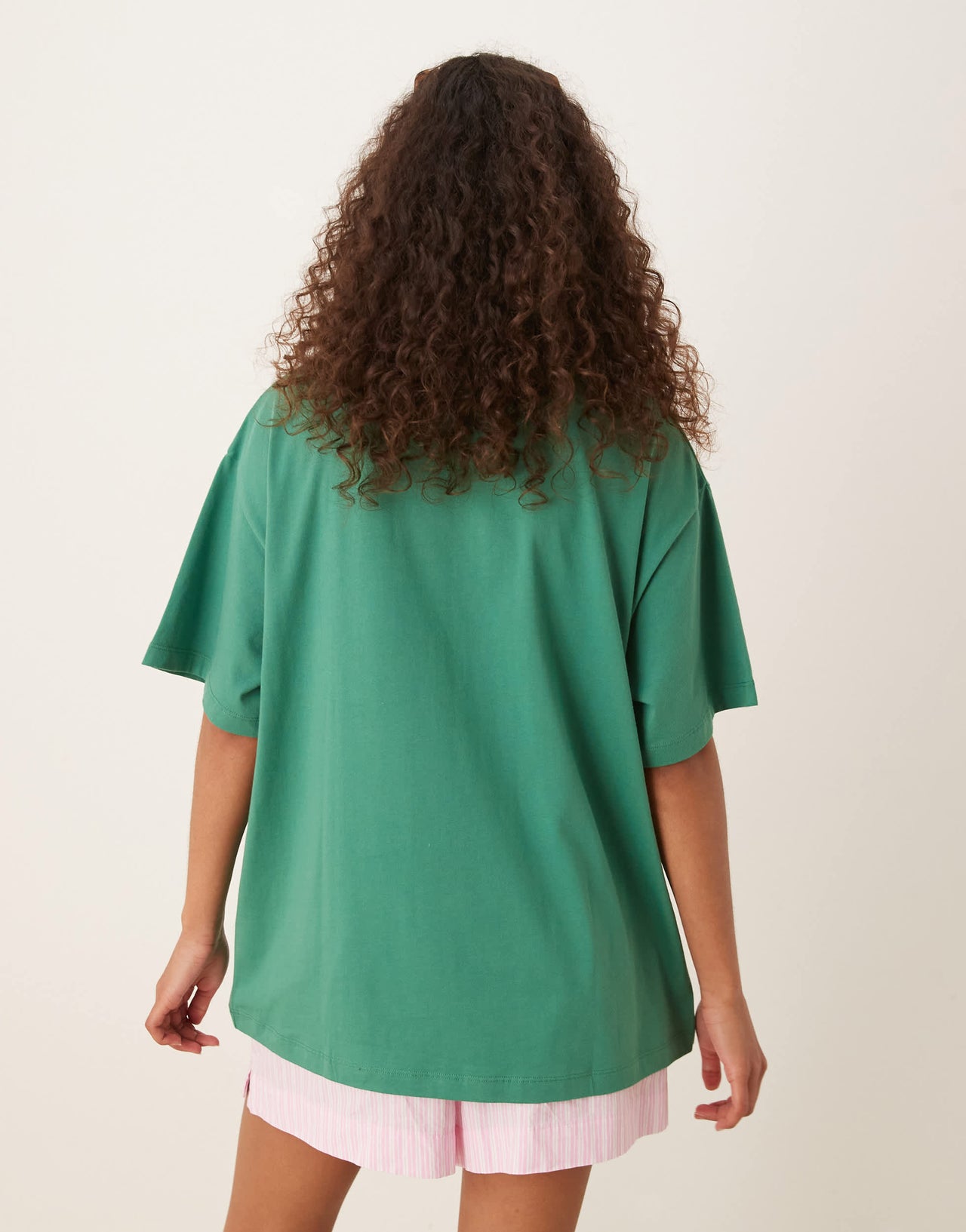 ASOS DESIGN oversized t-shirt with el sol graphic in green