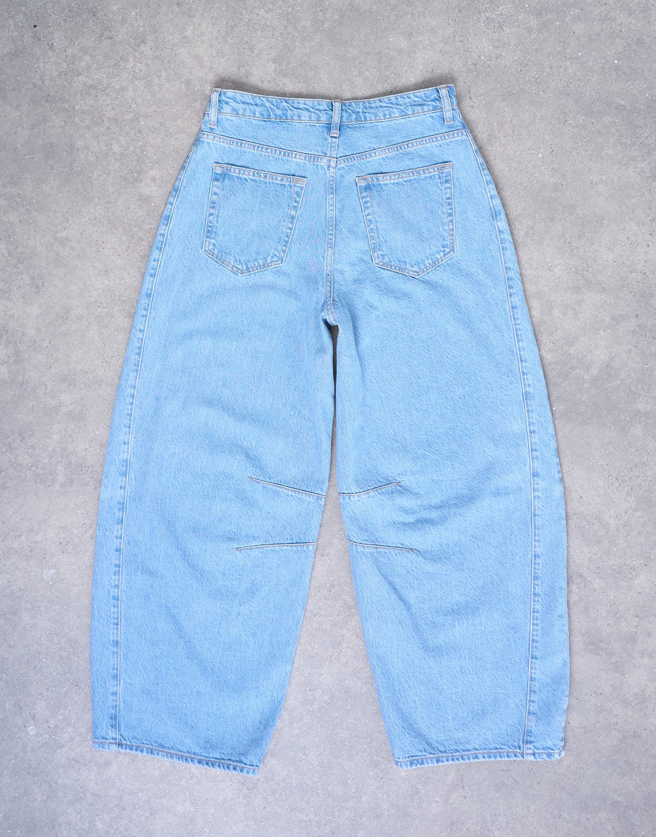 Topshop mid rise side panel barrel jean in bleach