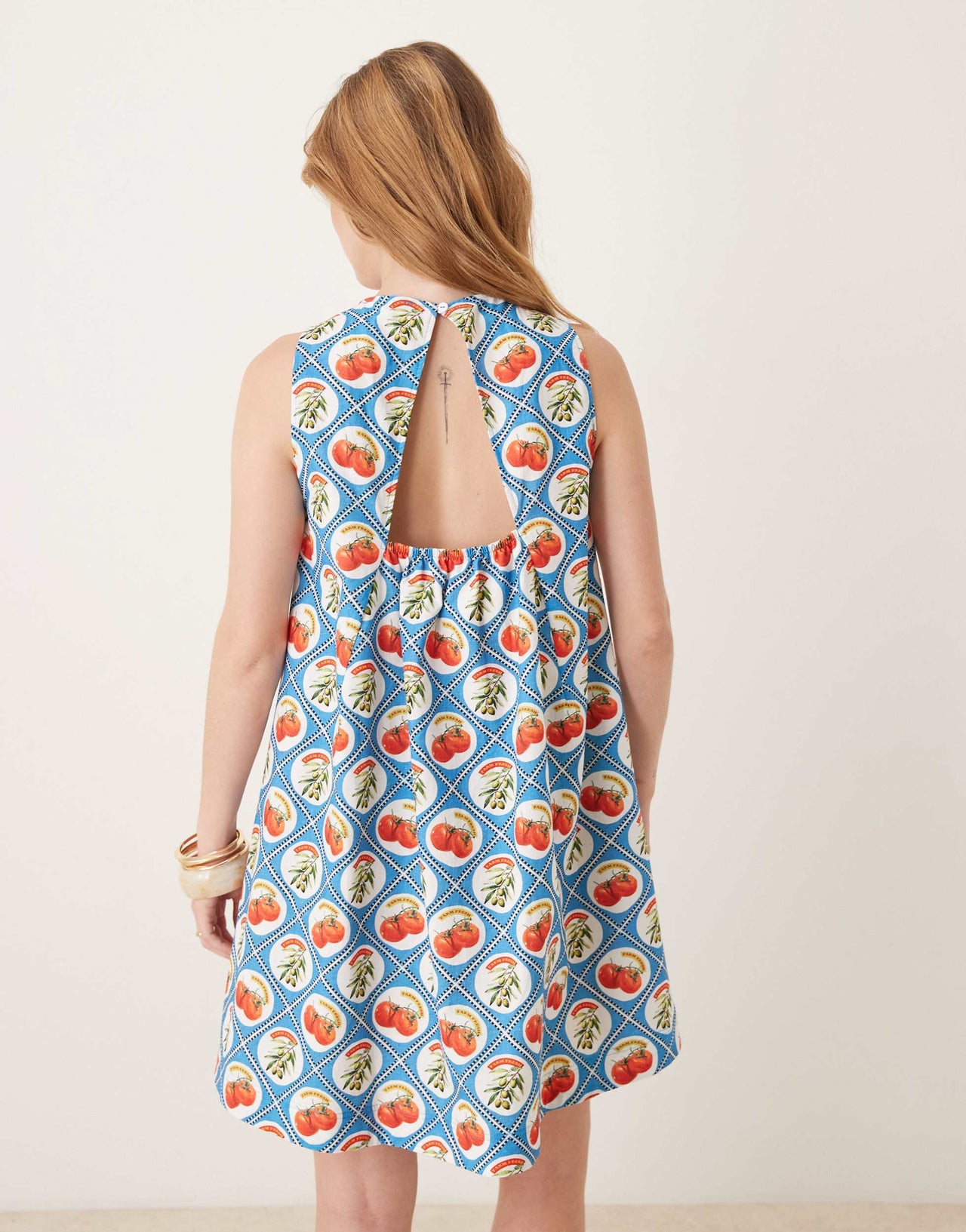 ASOS DESIGN shift mini dress with pockets in print
