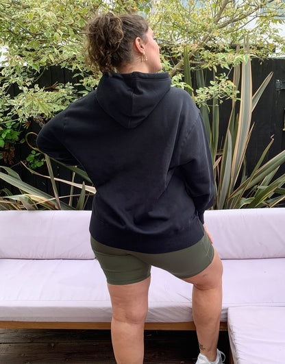 Nike Plus Essential oversized hoodie in black