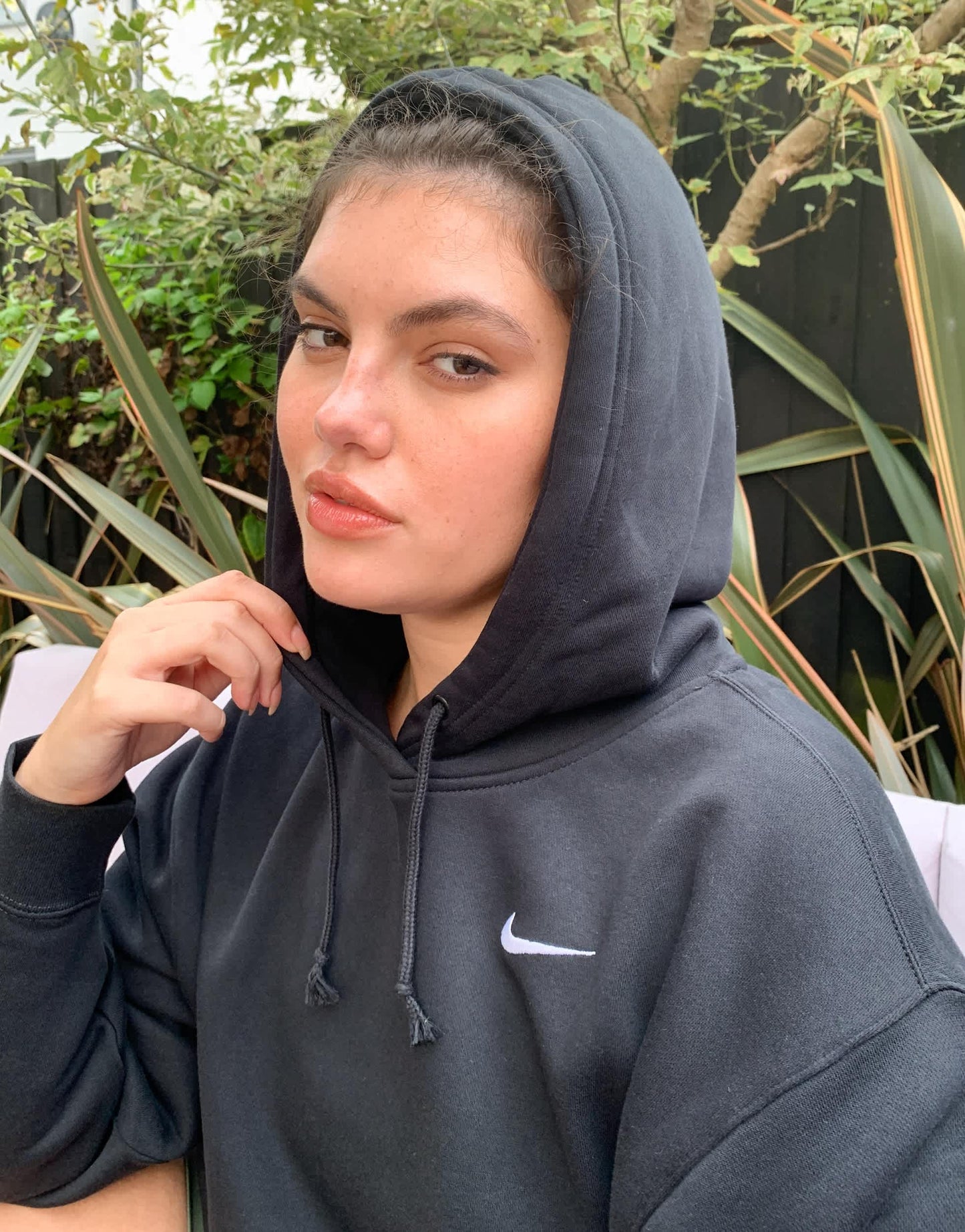 Nike Plus Essential oversized hoodie in black