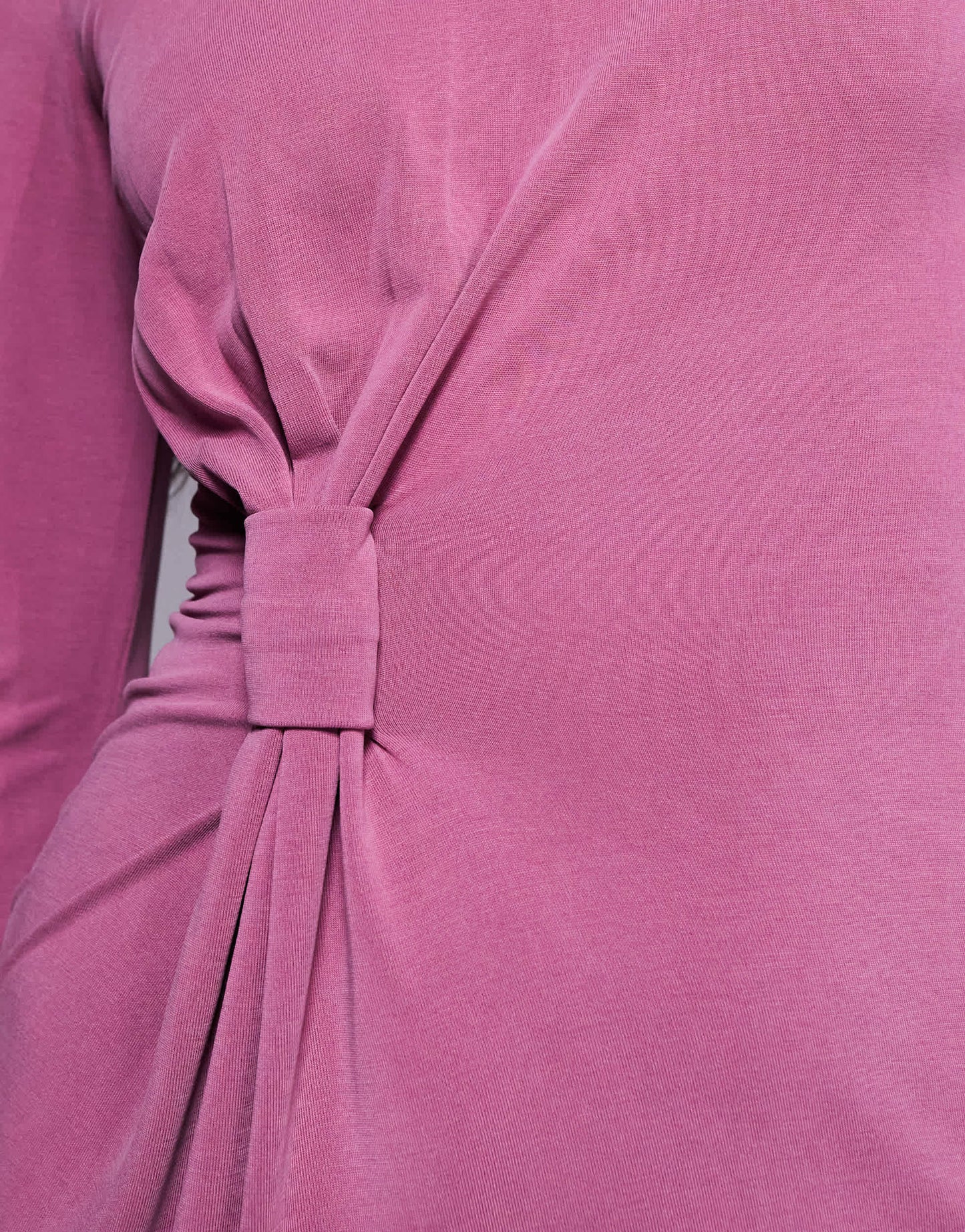 ASOS DESIGN modal twist knot detail maxi dress in mauve