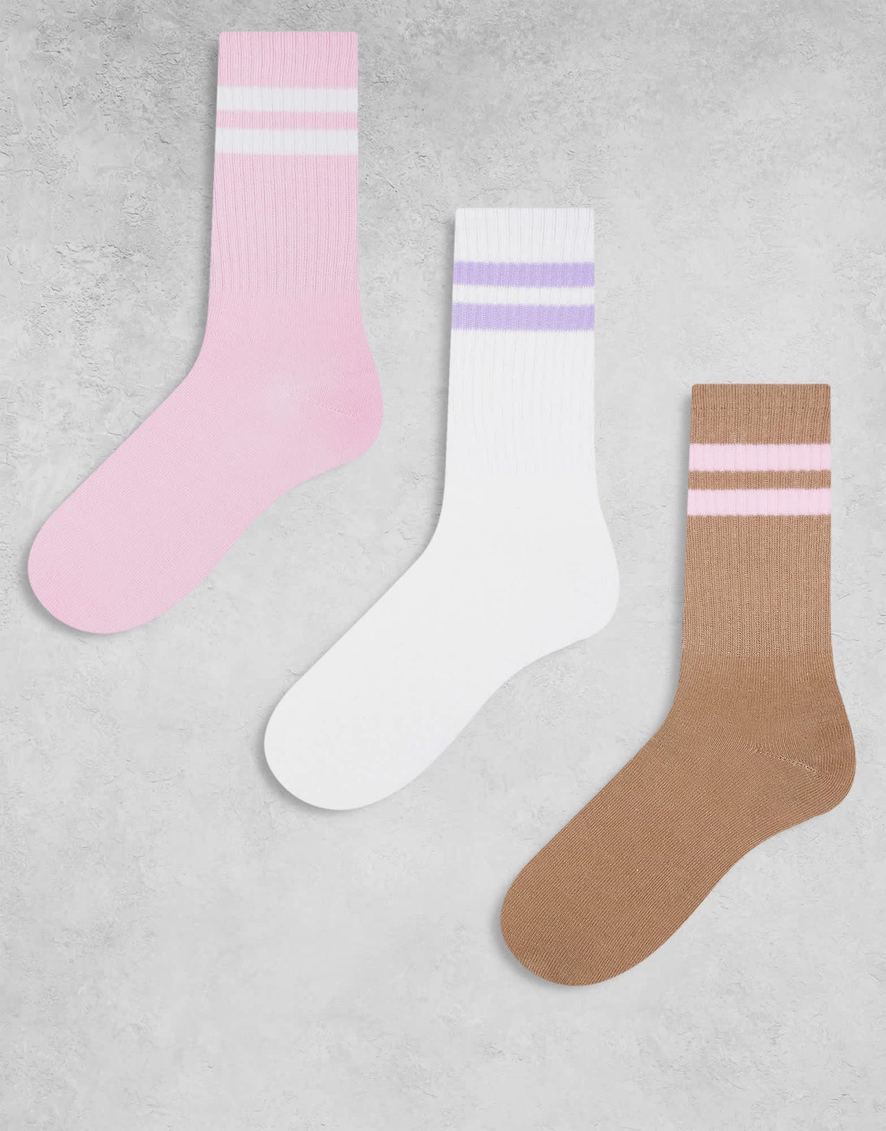 JJXX 3 pack sports socks in white mix