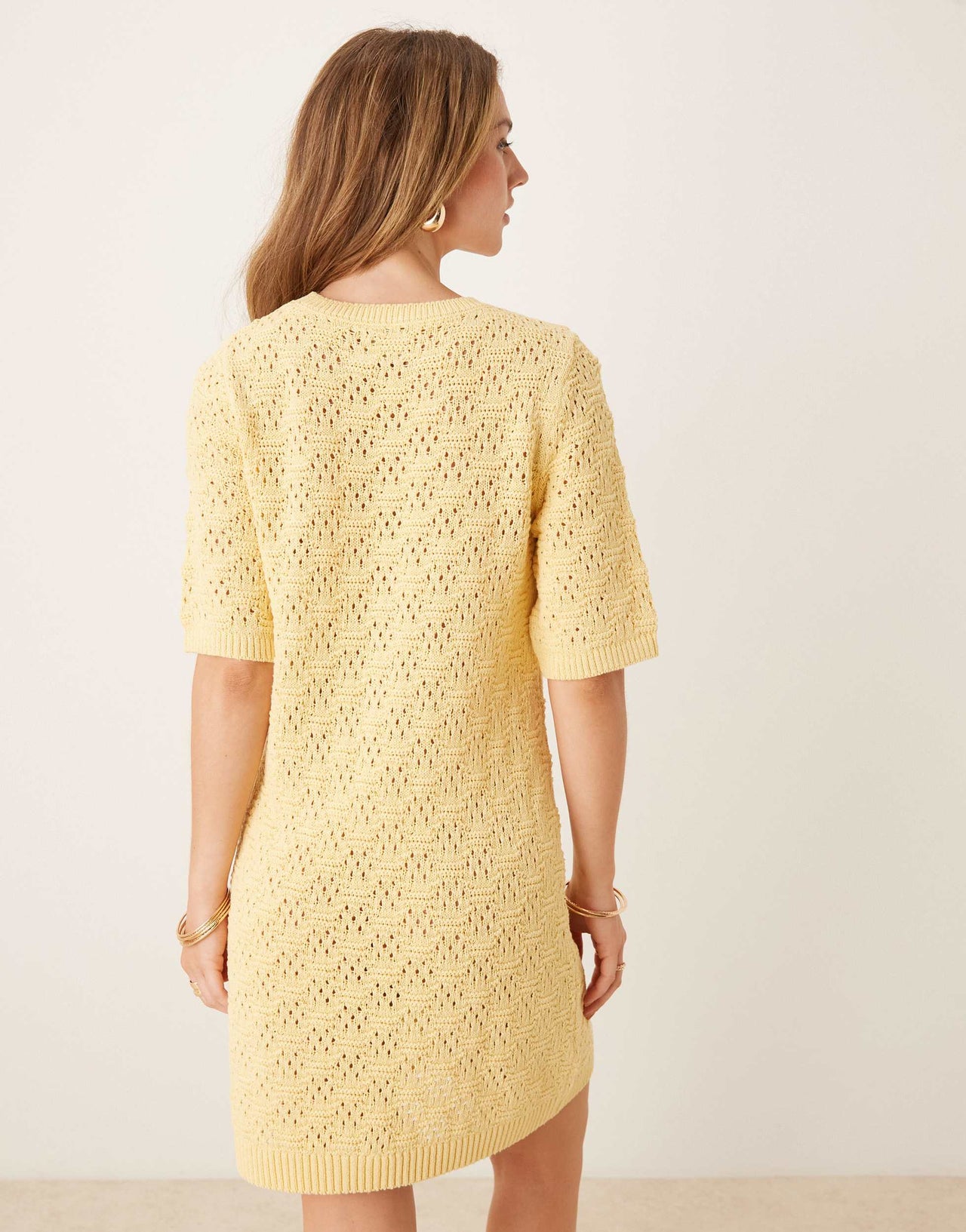 ASOS DESIGN knitted half sleeve t-shirt mini dress