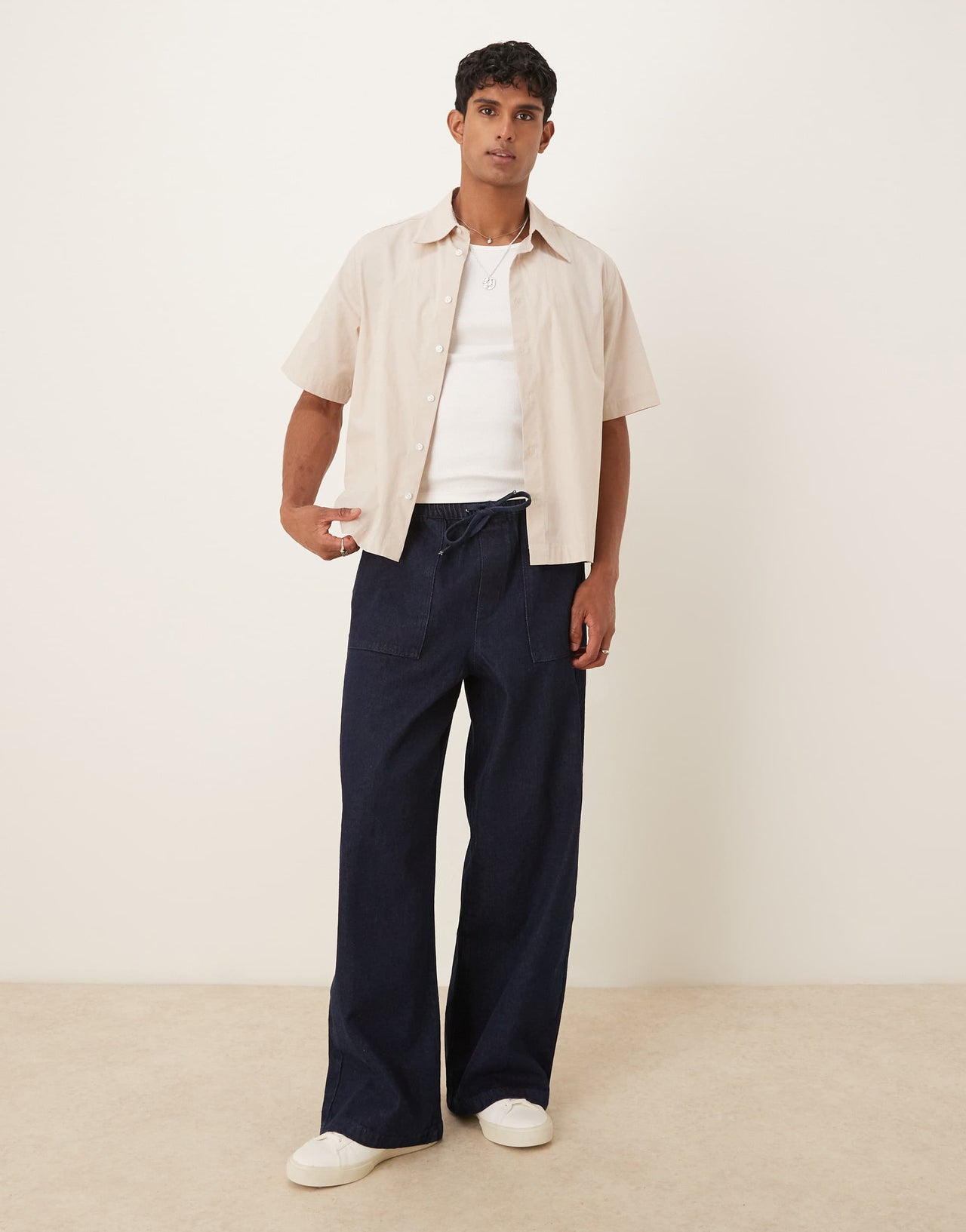 ASOS DESIGN extreme baggy lightweight jean in raw wash