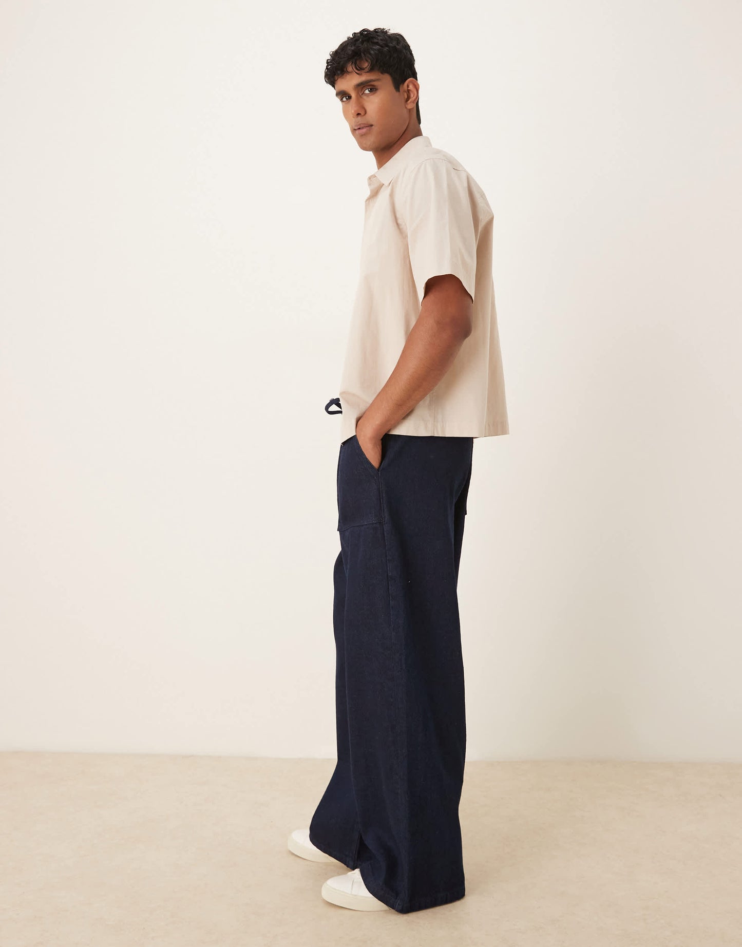 ASOS DESIGN extreme baggy lightweight jean in raw wash