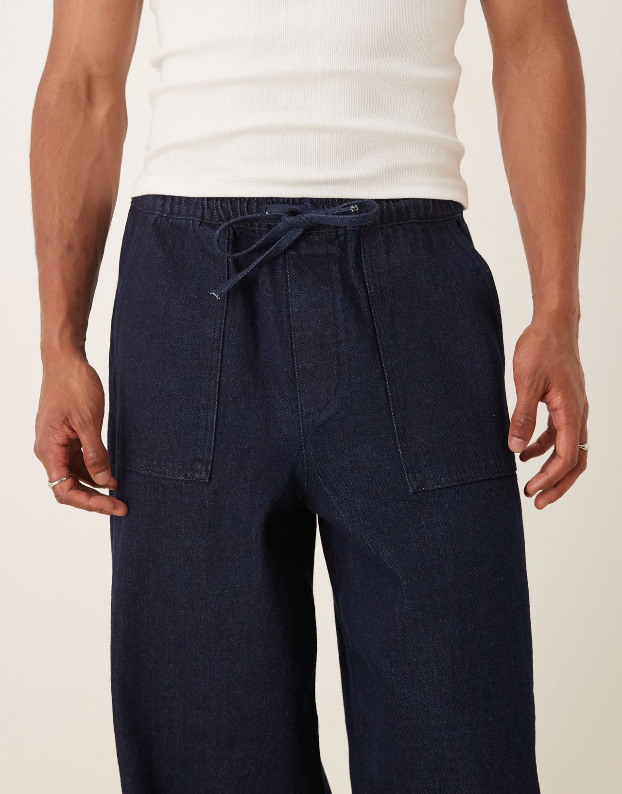 ASOS DESIGN extreme baggy lightweight jean in raw wash