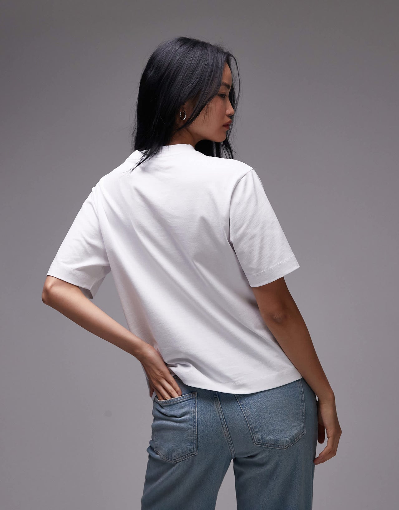 Topshop jersey graphic Eden Roc holiday print t-shirt in white
