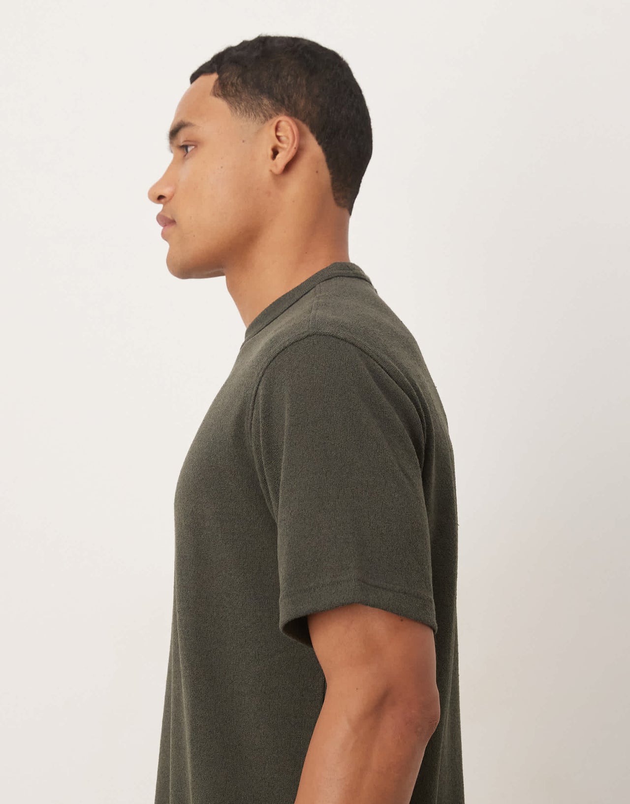 Mango fine knitted t-shirt in charcoal