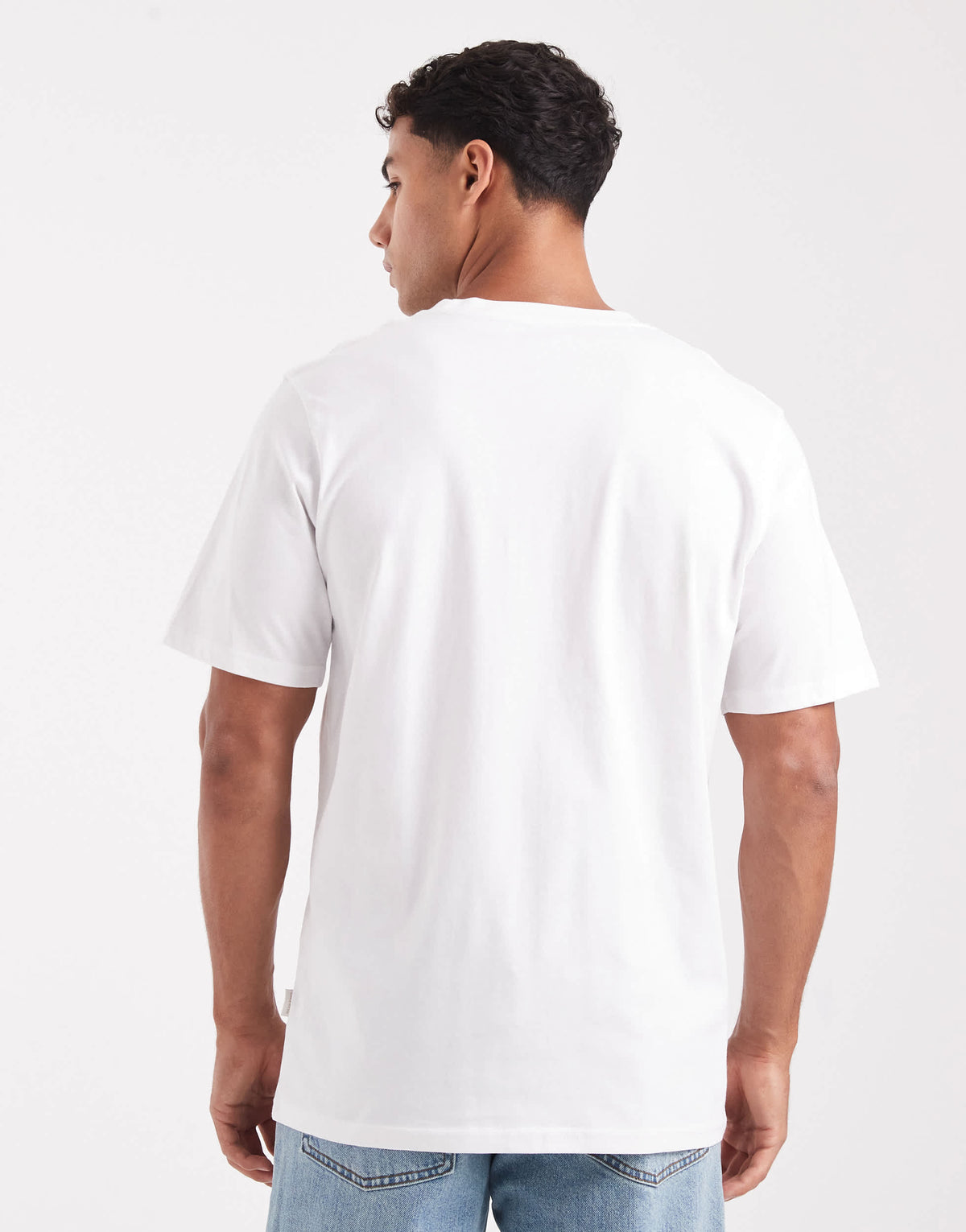 Jack & Jones relaxed t-shirt with originals print in white