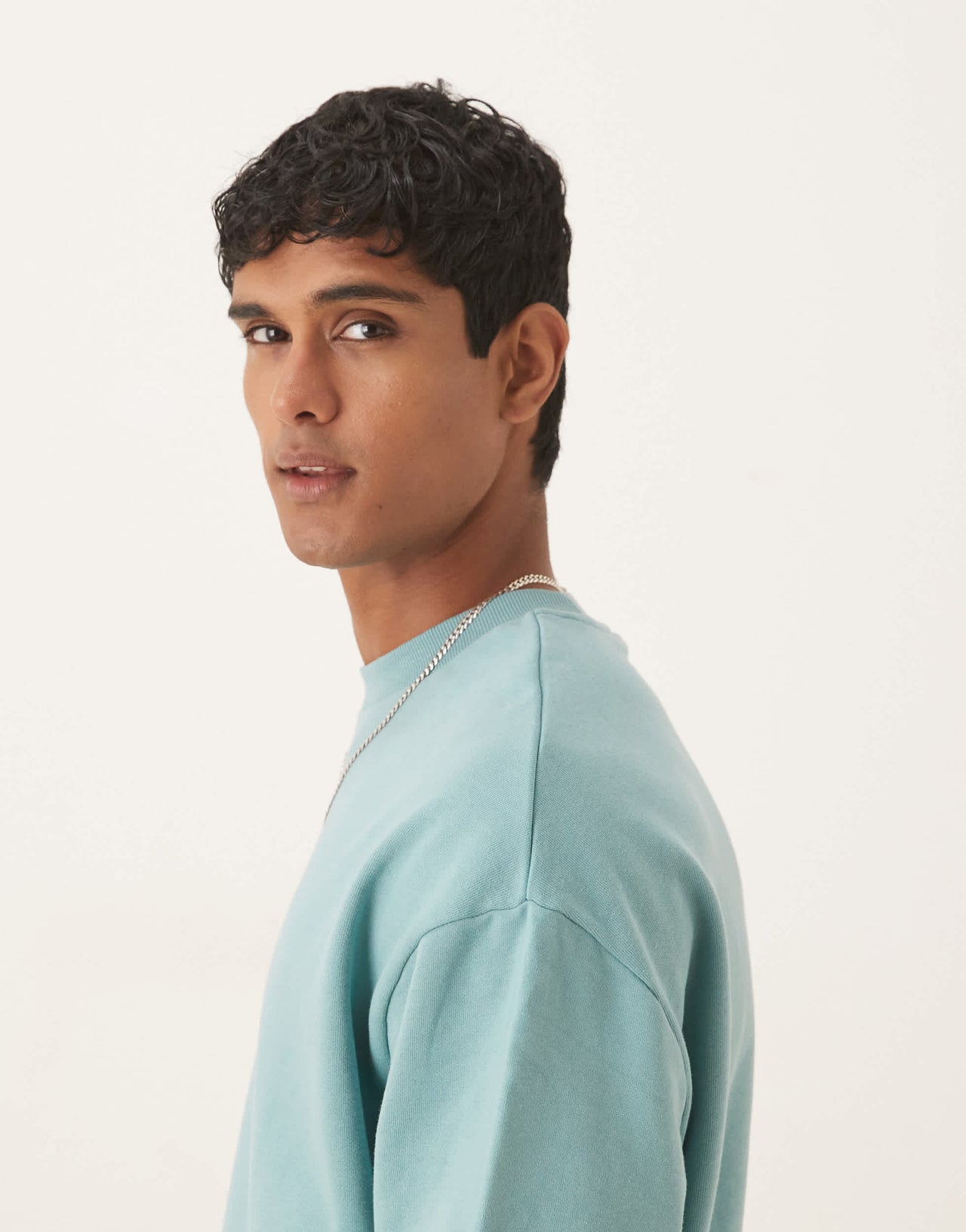 ASOS DESIGN essentials relaxed fit sweatshirt in blue