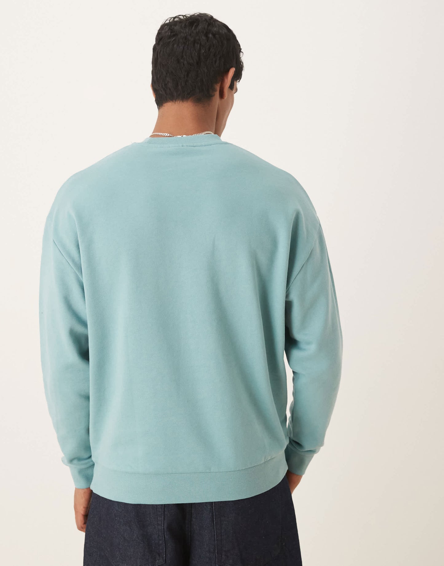 ASOS DESIGN essentials relaxed fit sweatshirt in blue
