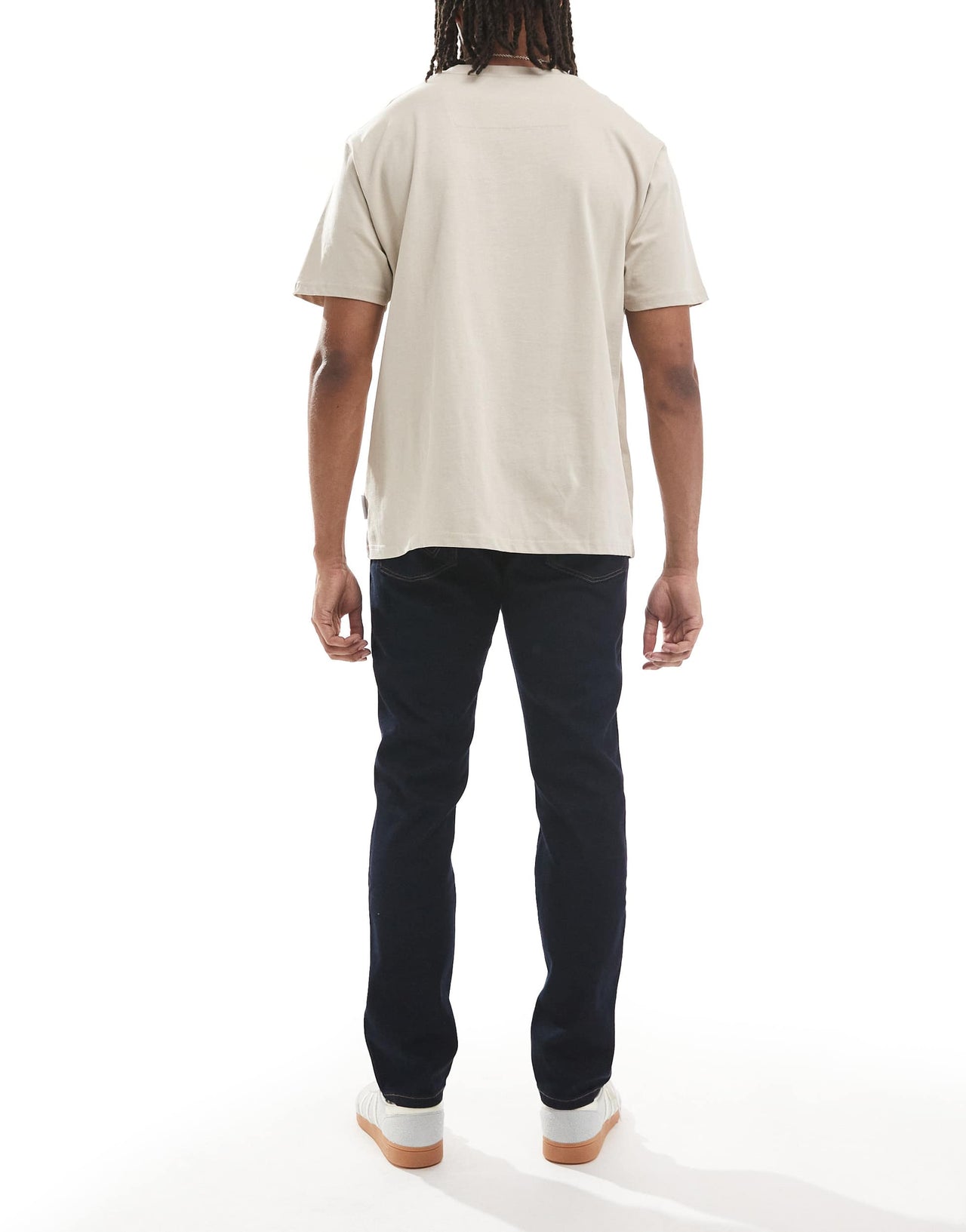 Wrangler Larston slim tapered fit jeans in dark blue