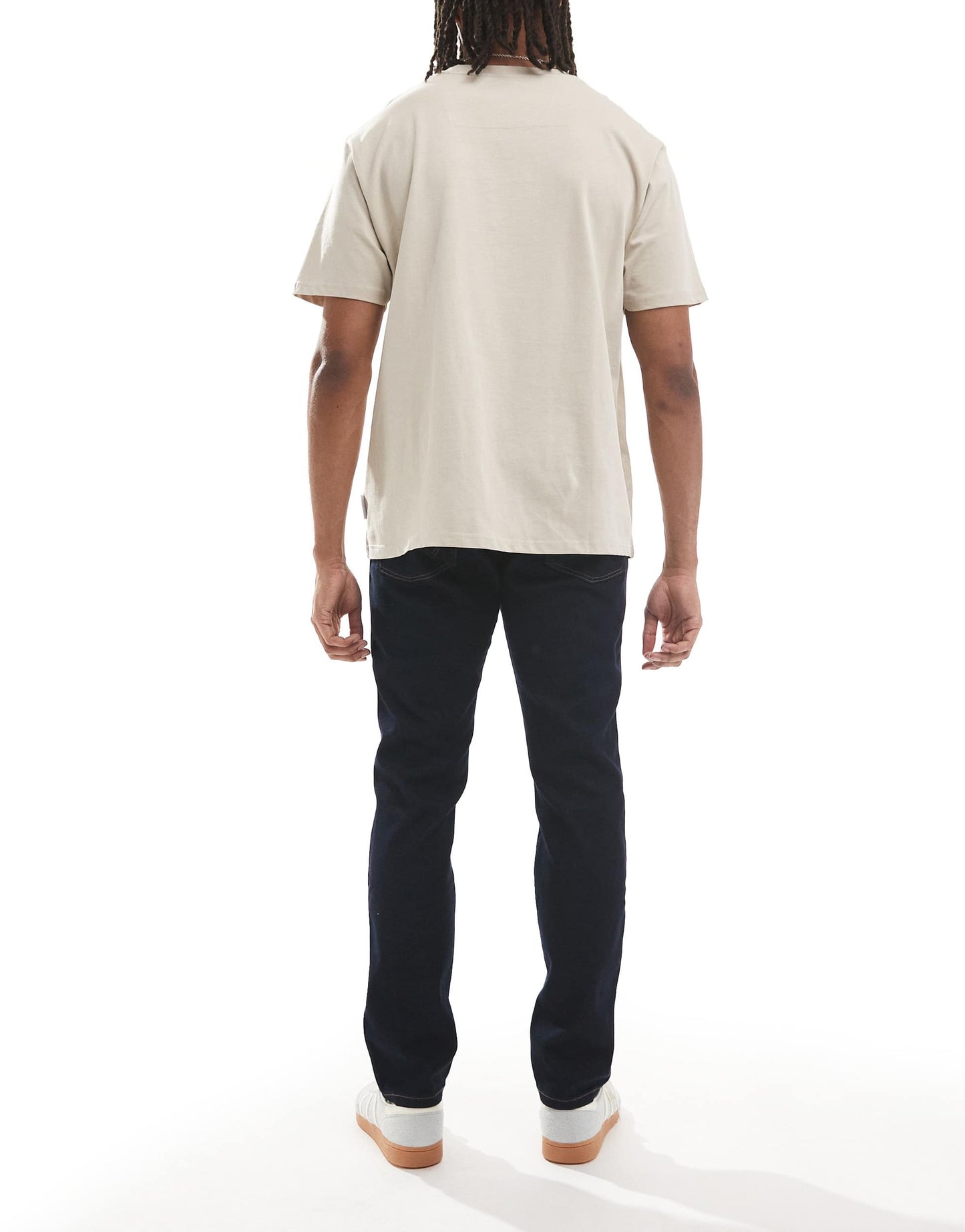 Wrangler Larston slim tapered fit jeans in dark blue