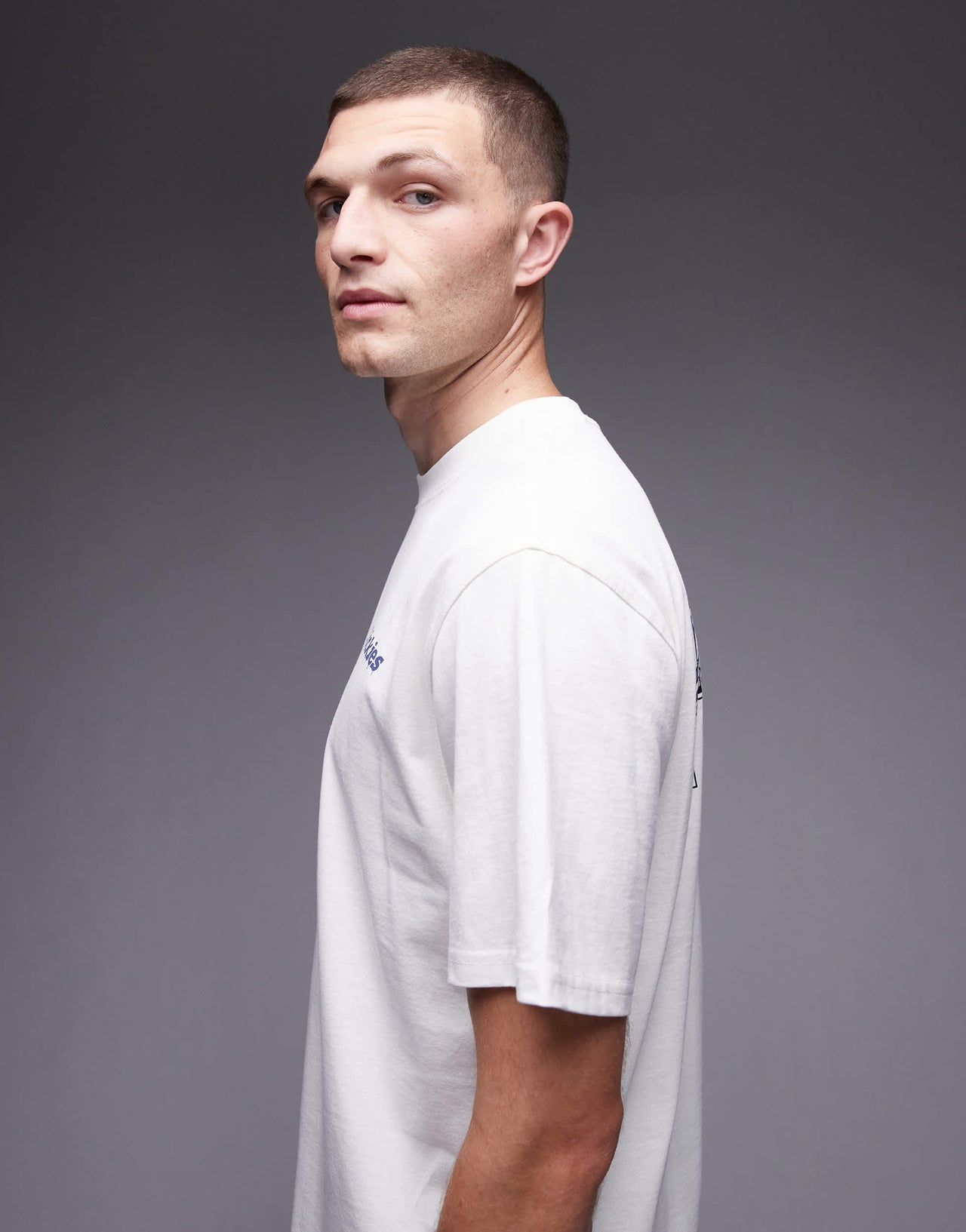 Dickies statesville graphic horseshoe backprint t-shirt in off white