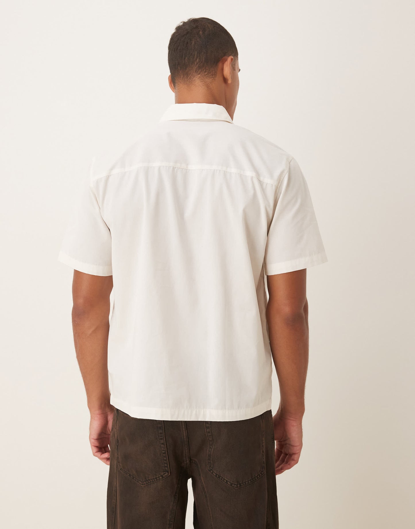 ASOS DESIGN relaxed shirt in white