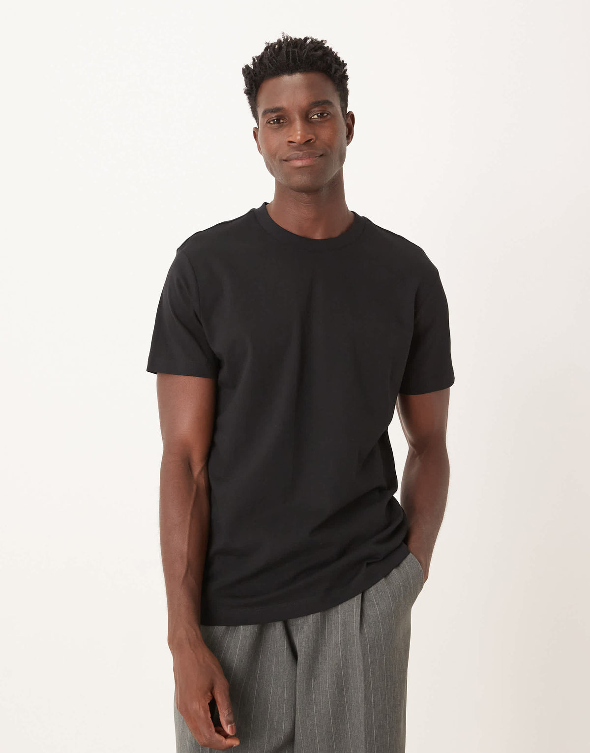Mango 100% t-shirt in black