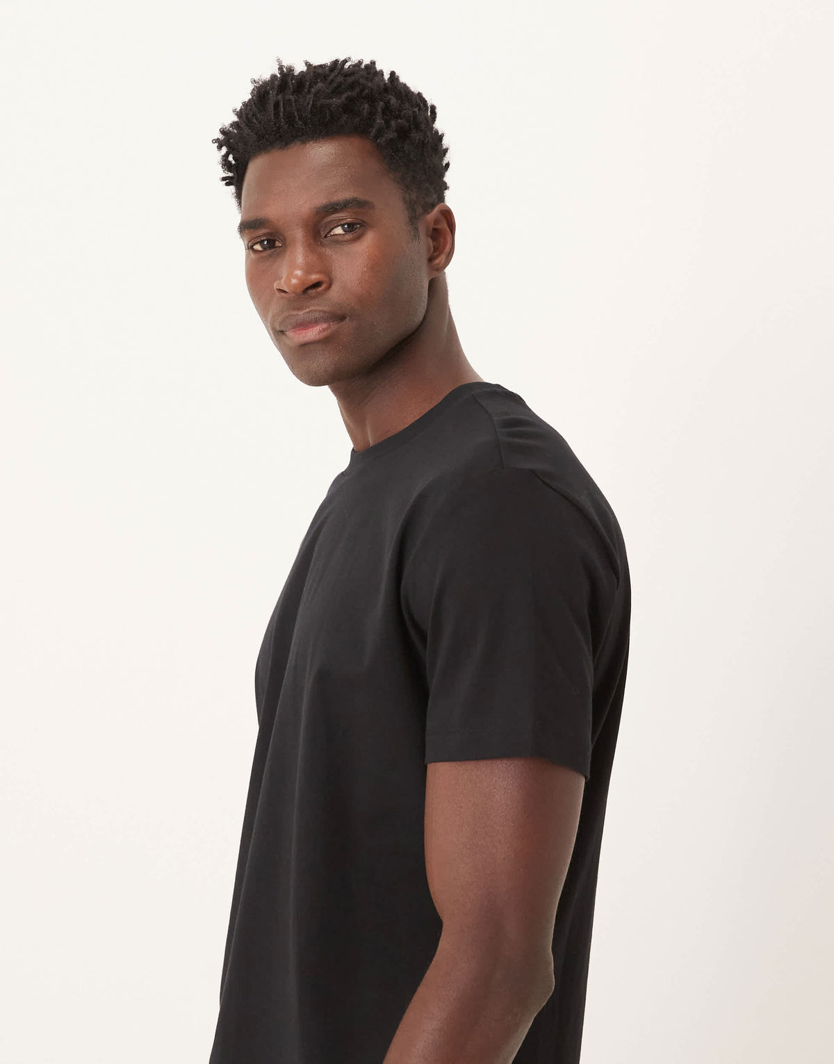 Mango 100% t-shirt in black