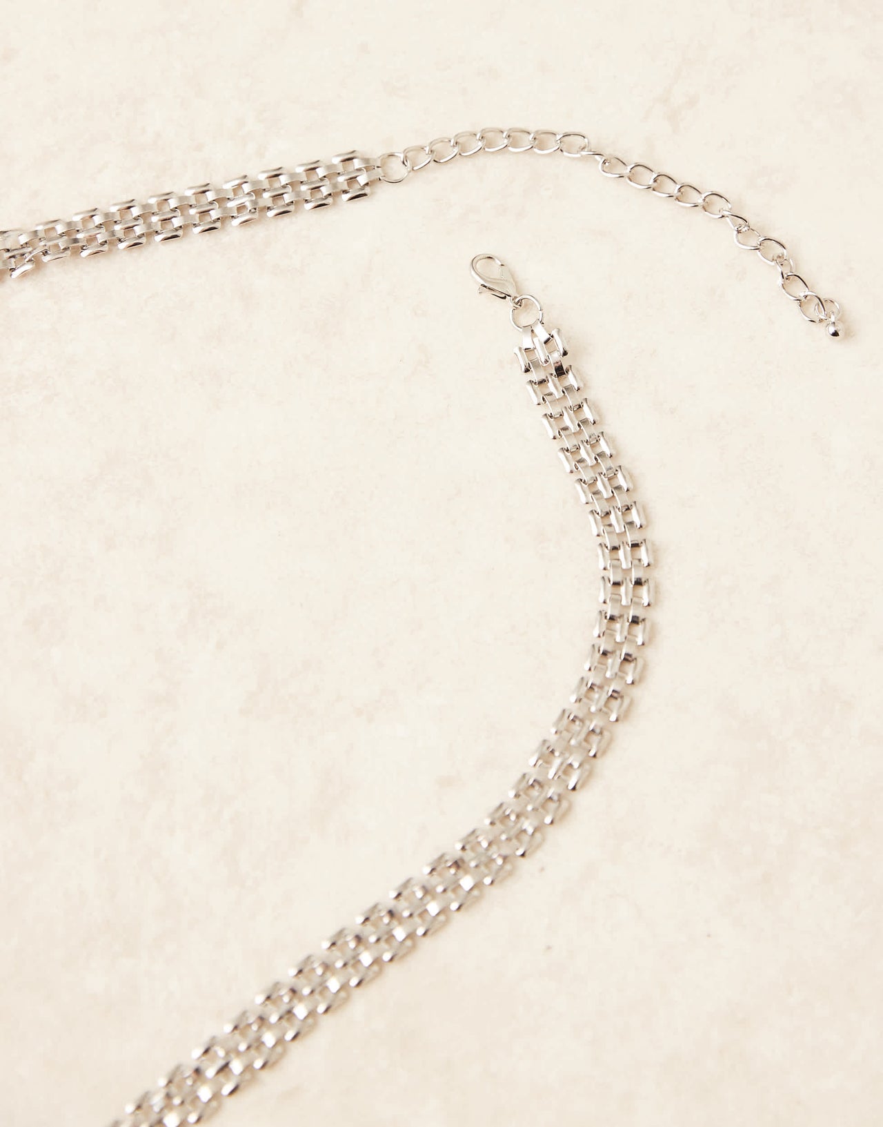DesignB London chain belt in silver