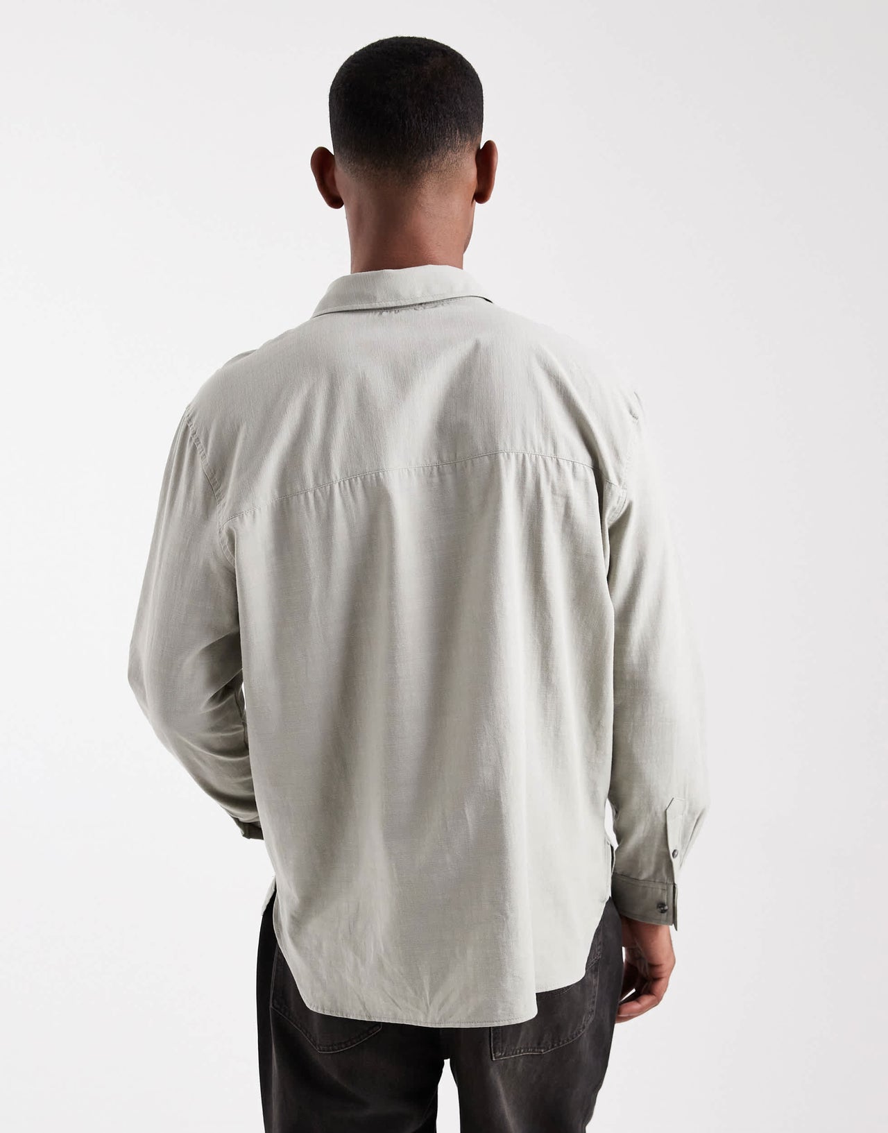 ASOS DESIGN relaxed shirt in sage green