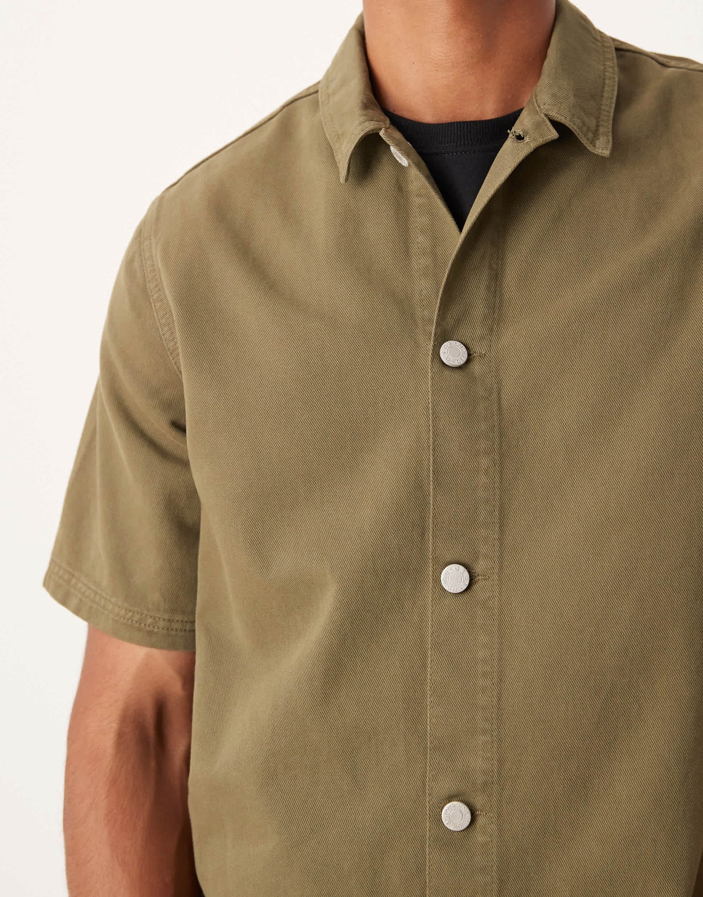 ASOS DESIGN co-ord relaxed short sleeve shirt in khaki