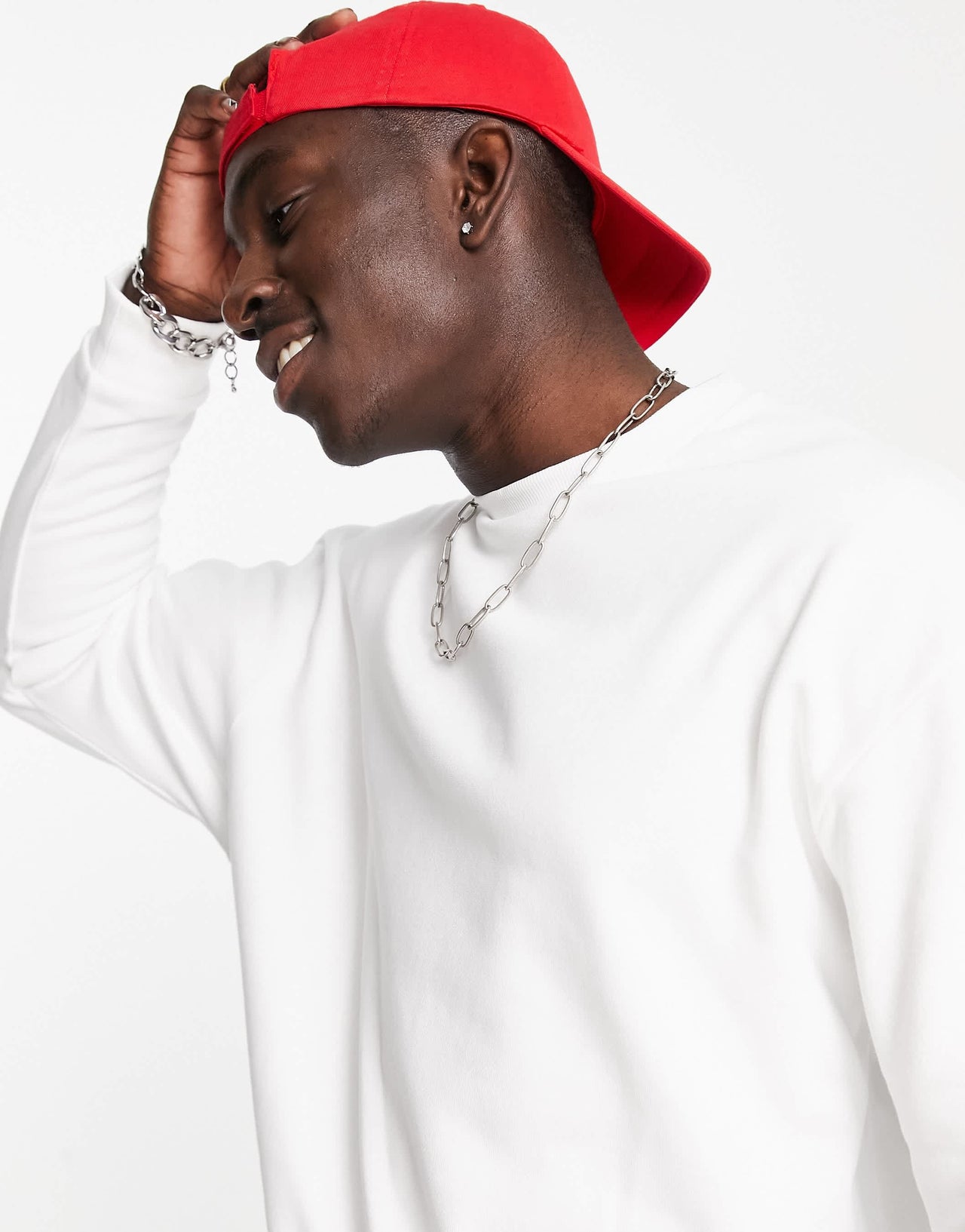 ASOS DESIGN sweatshirt in white