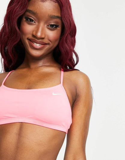 Nike racerback bikini top in pink