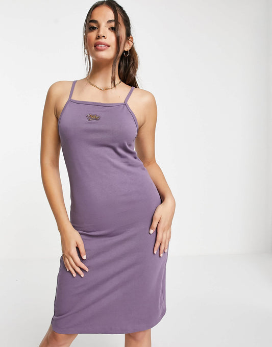 Nike Femme mini bodycon dress in amethyst purple