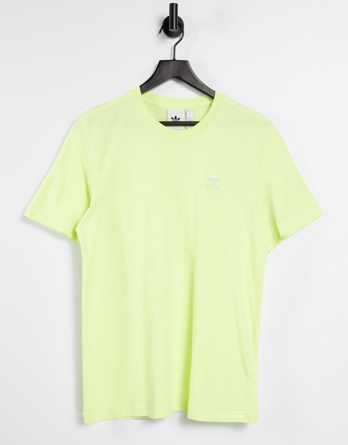 adidas Originals adicolor boyfriend fit logo t-shirt in yellow tint