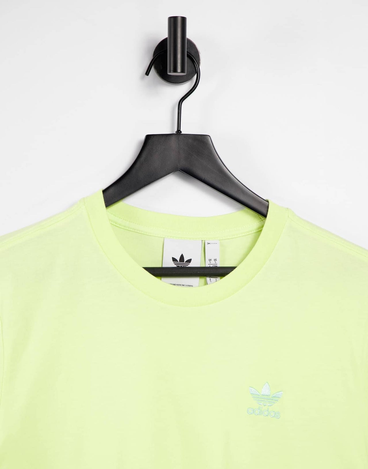 adidas Originals adicolor boyfriend fit logo t-shirt in yellow tint