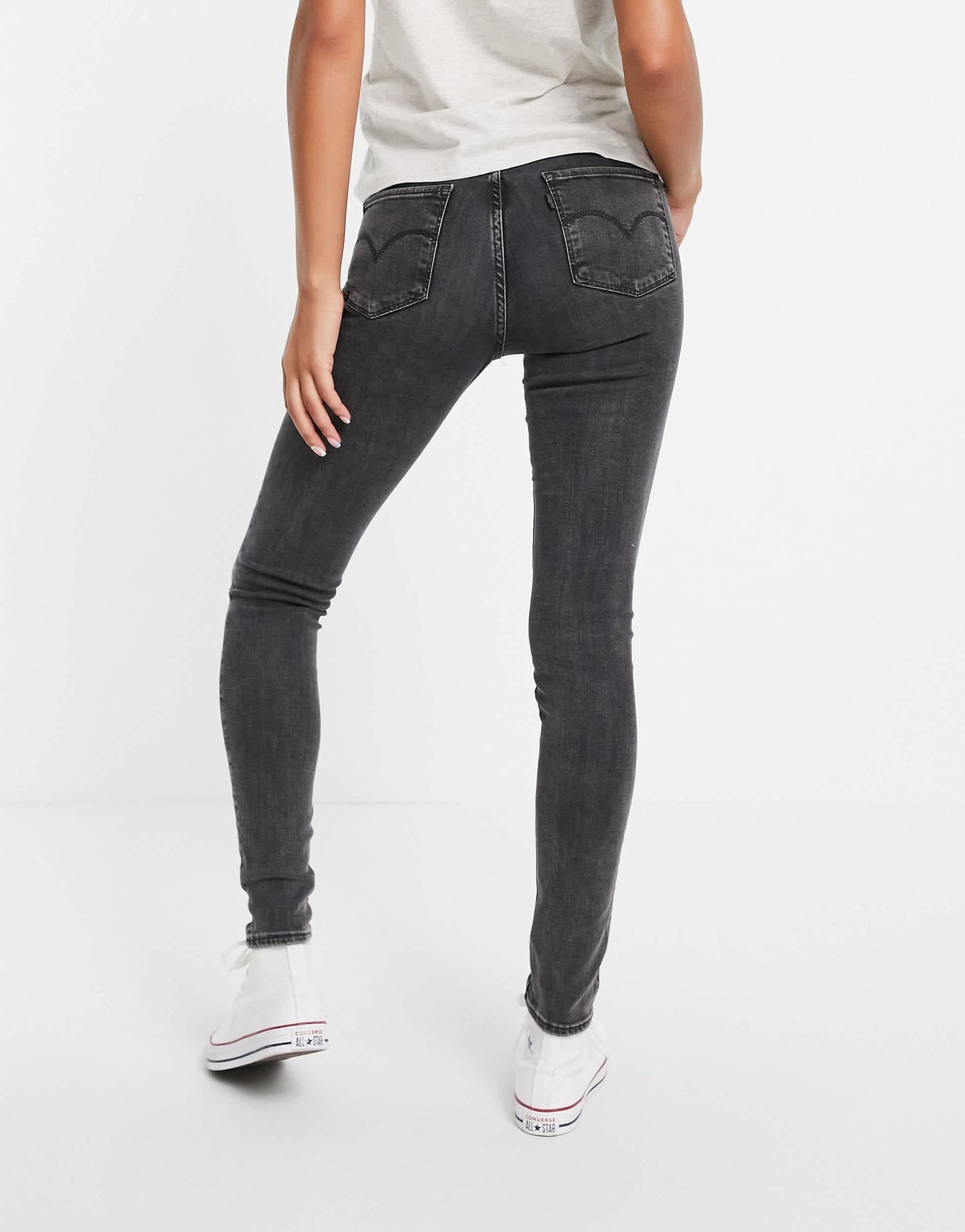 Levi's 721 high rise skinny in washed black