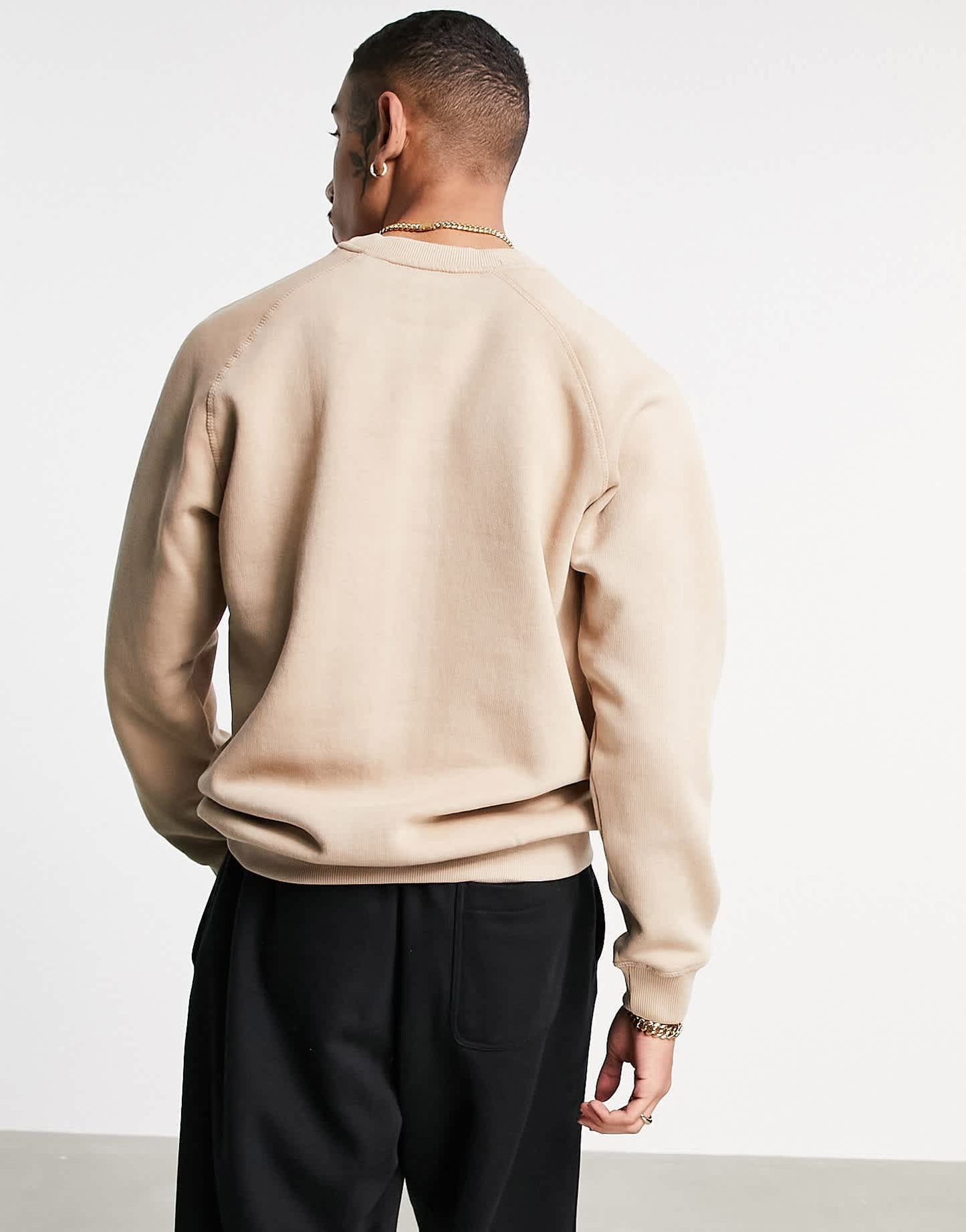 Bershka sweatshirt in stone