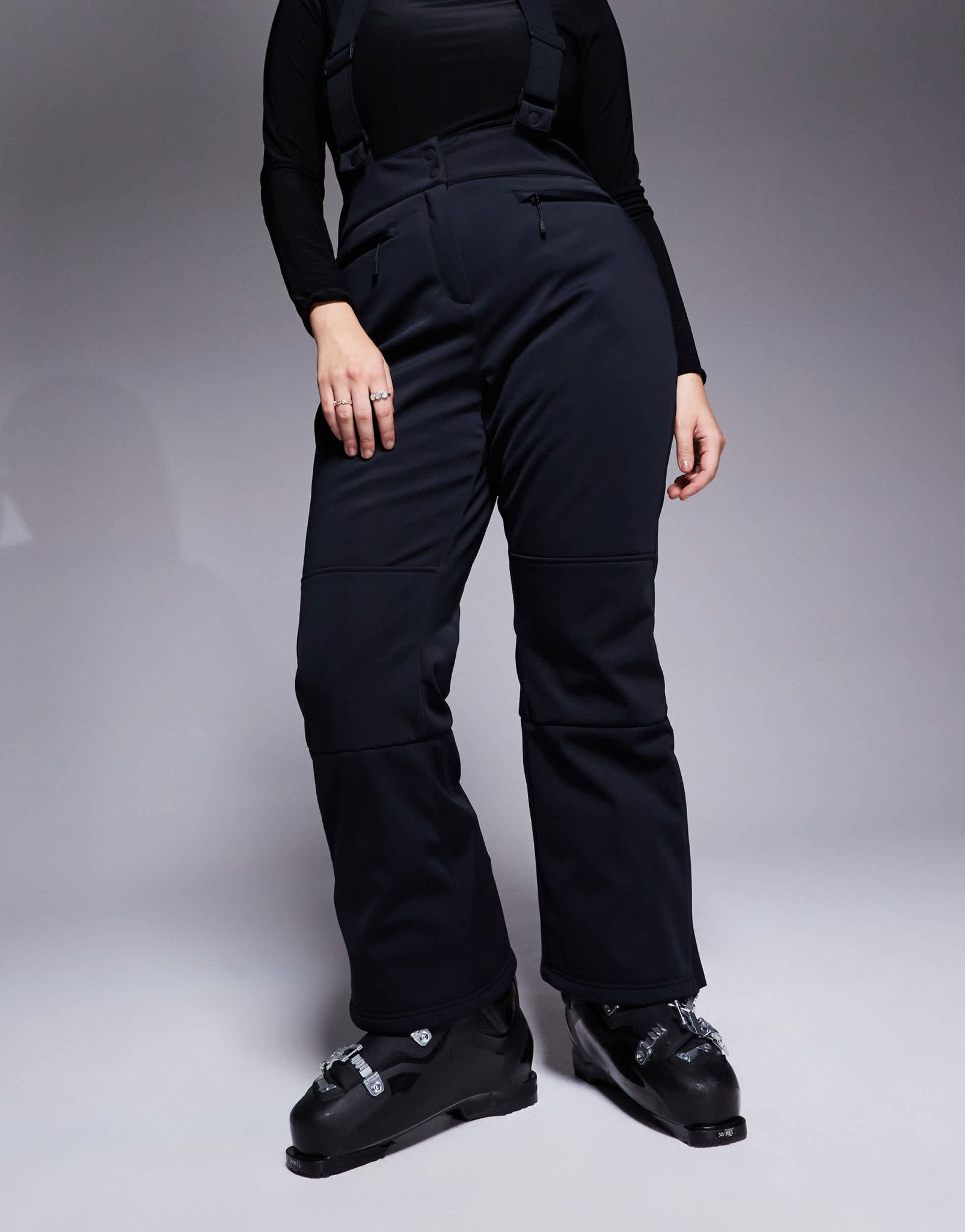 4505 Curve Ski soft shell water repellent kick flare ski trousers in black - ASOS Sample Sale