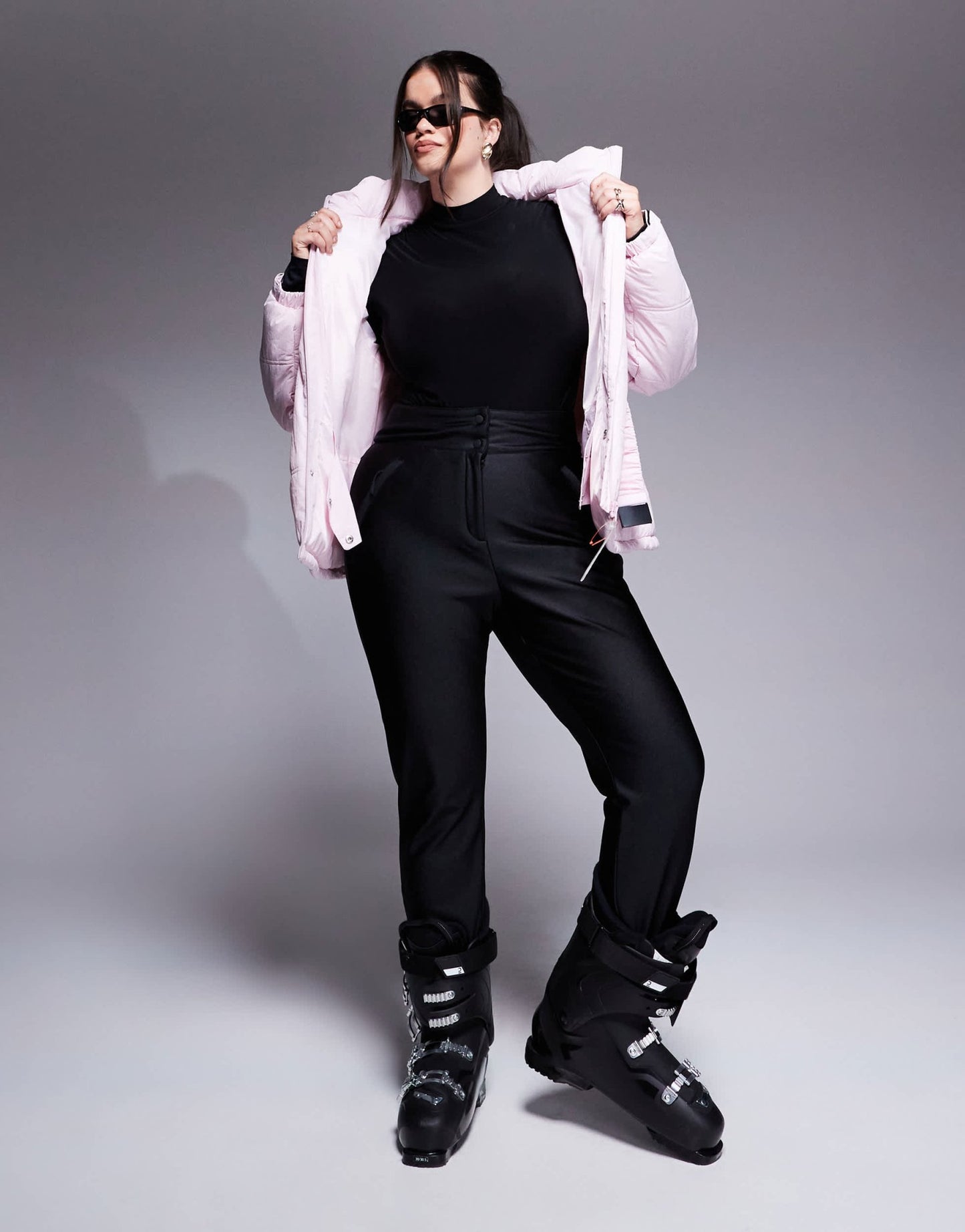 4505 Curve Ski soft shell water repellent skinny ski trousers in black gloss - ASOS Sample Sale