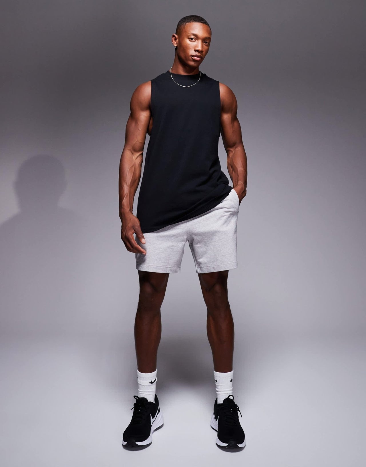 4505 Icon 7 inch training sweat shorts with quick dry in grey - ASOS Sample Sale