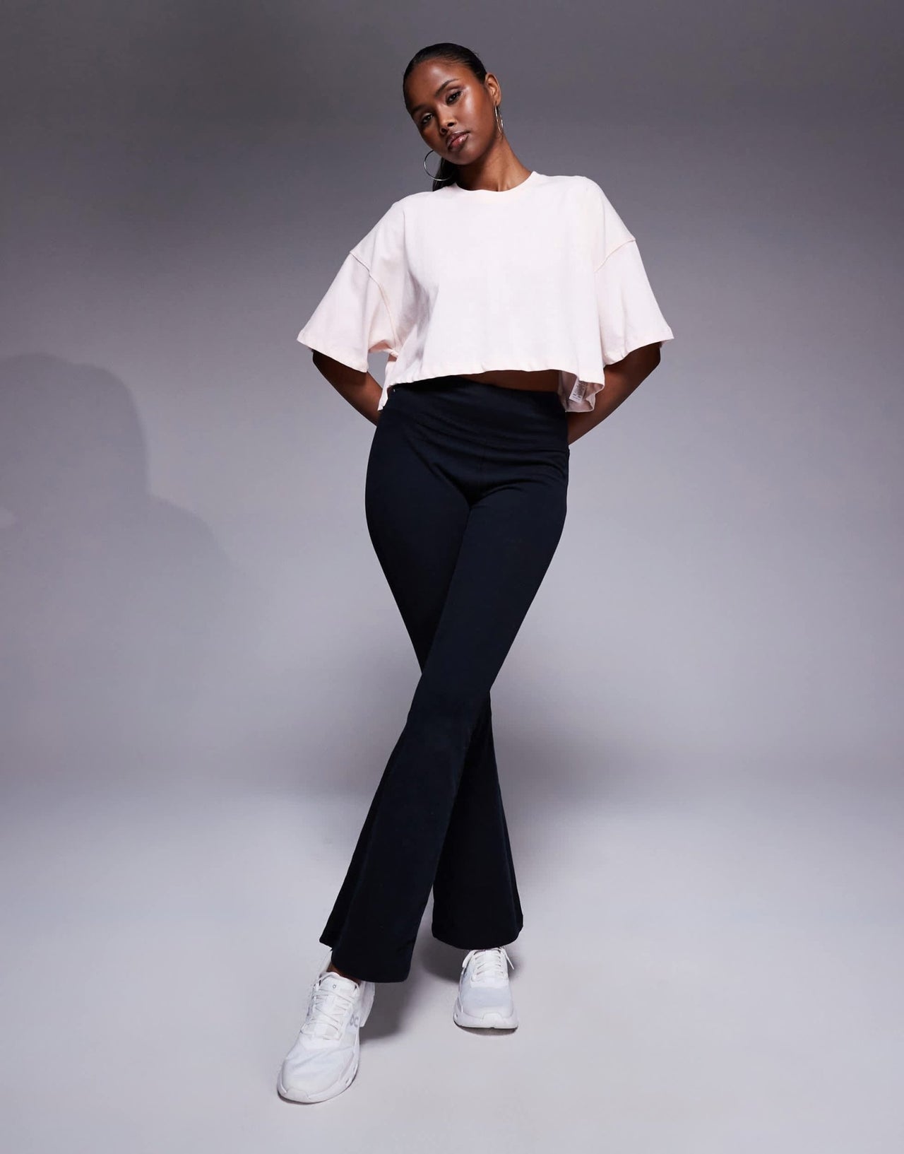 4505 Icon heavyweight cotton cropped t-shirt with quick dry finish in light pink - ASOS Sample Sale