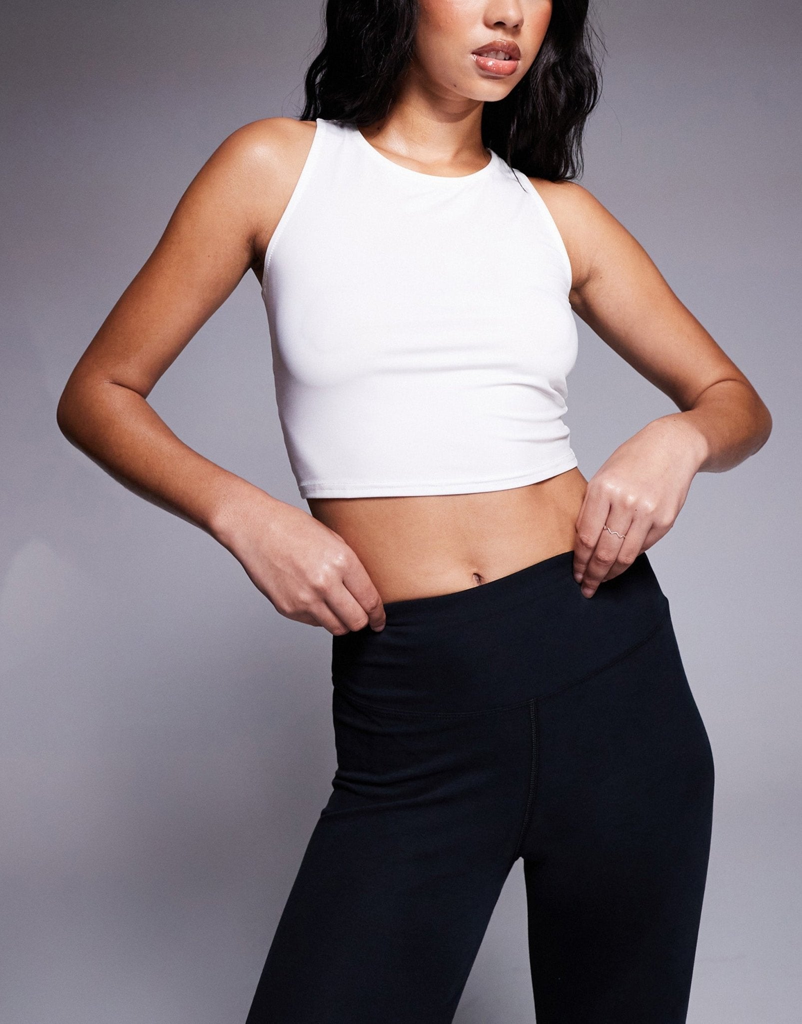 4505 icon slightly cropped vest top in white - ASOS Sample Sale