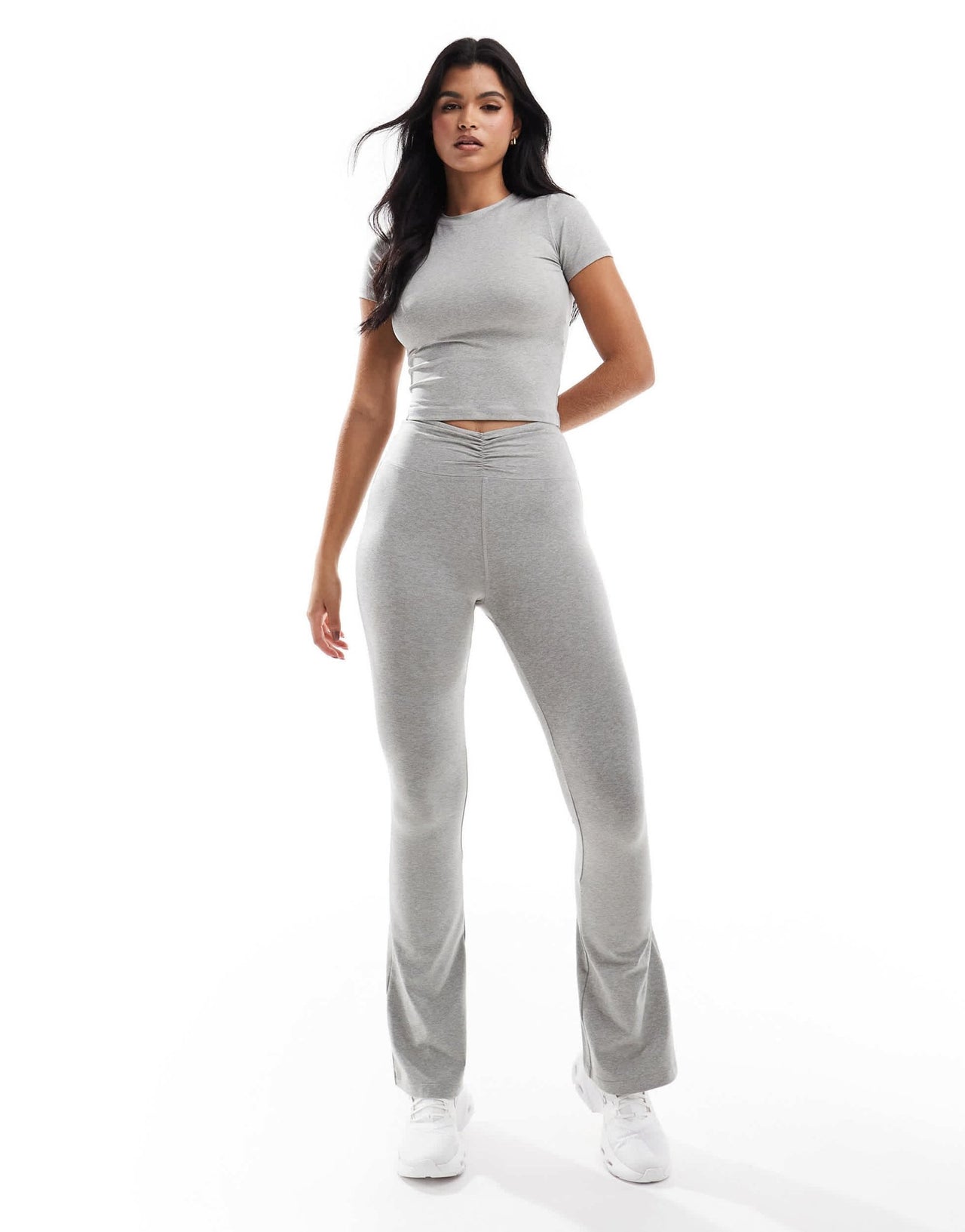 4505 Icon soft touch studio baby t-shirt in grey marl - ASOS Sample Sale