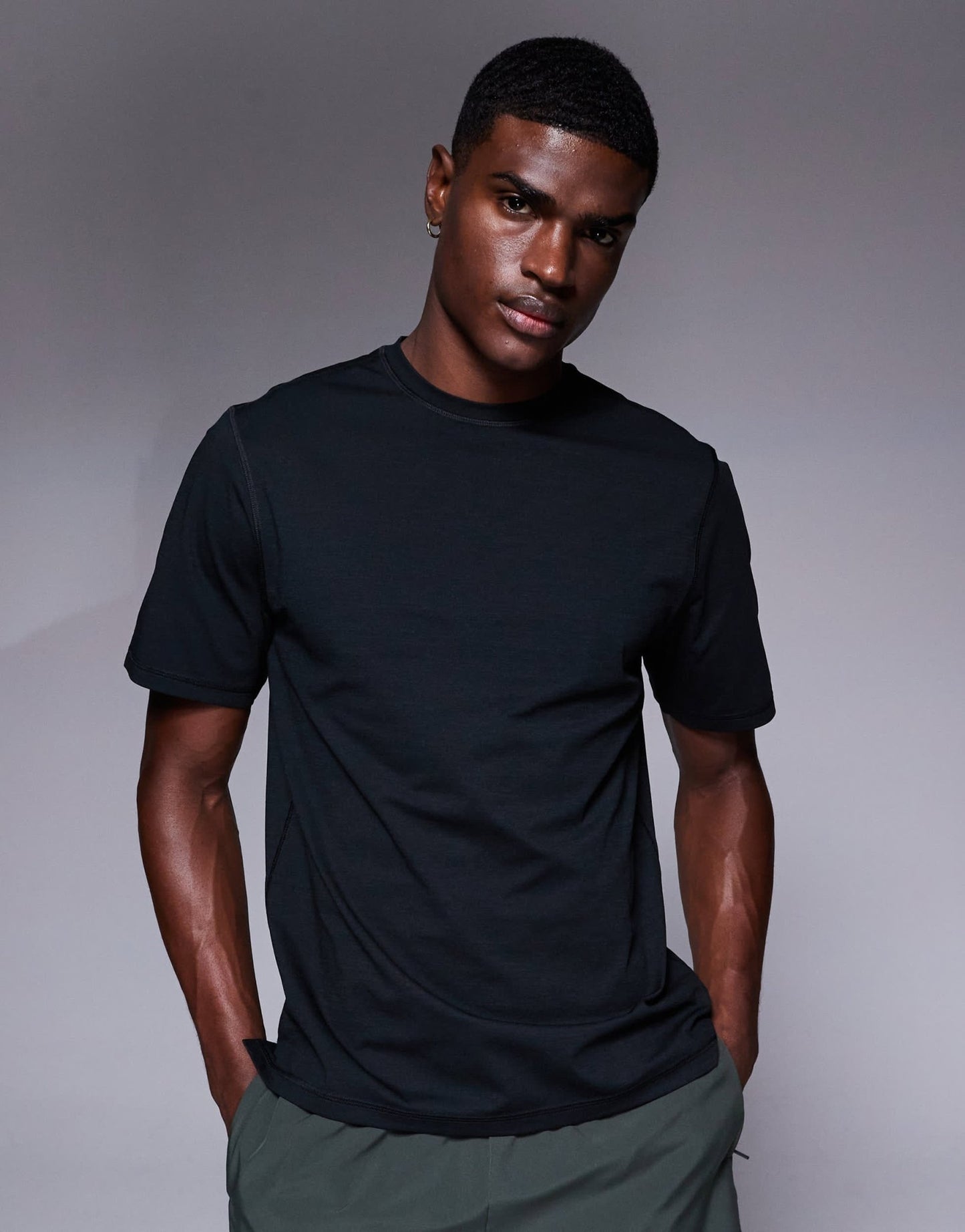 4505 performance quick dry straight fit training t-shirt in black - ASOS Sample Sale