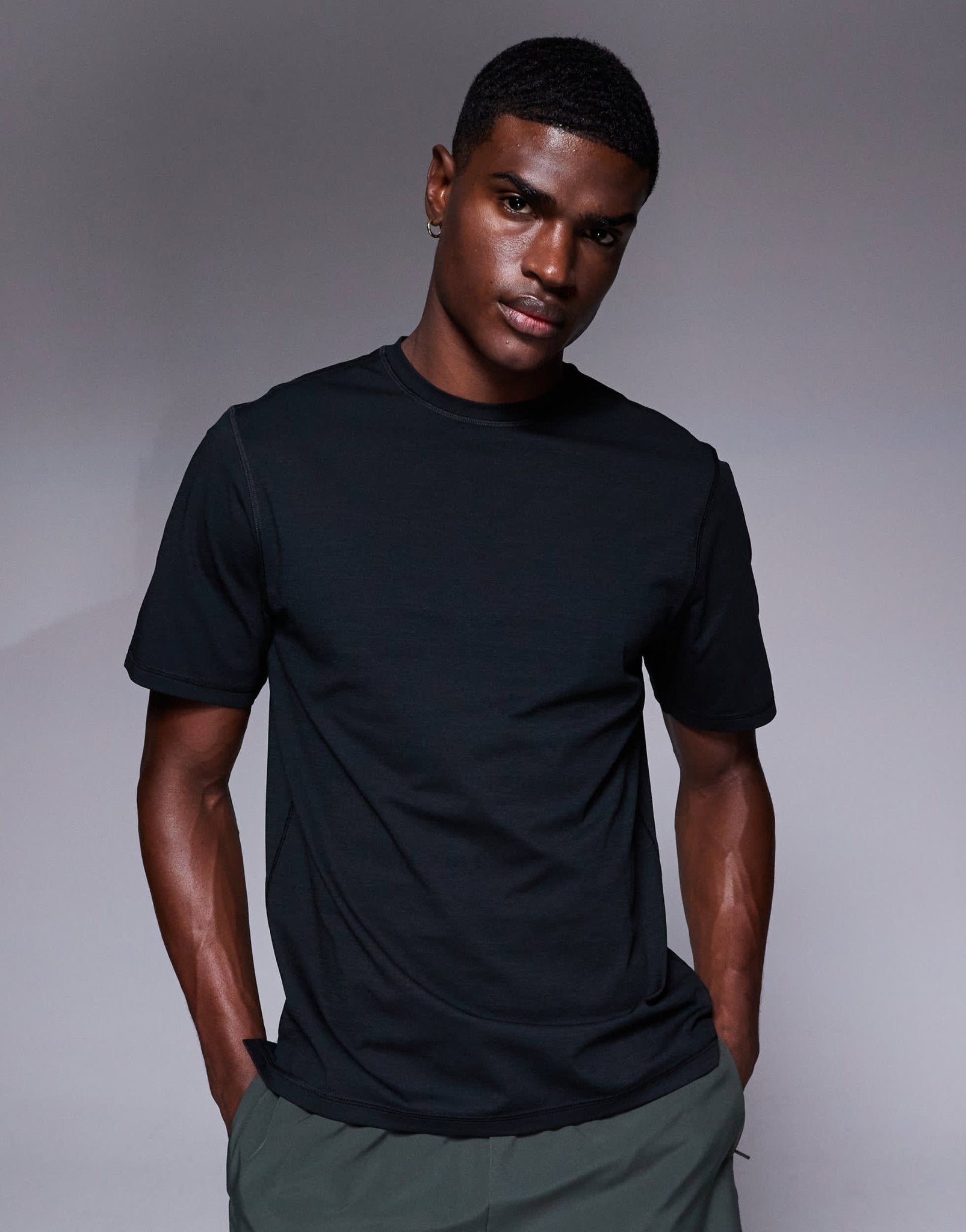 4505 performance quick dry straight fit training t-shirt in black - ASOS Sample Sale
