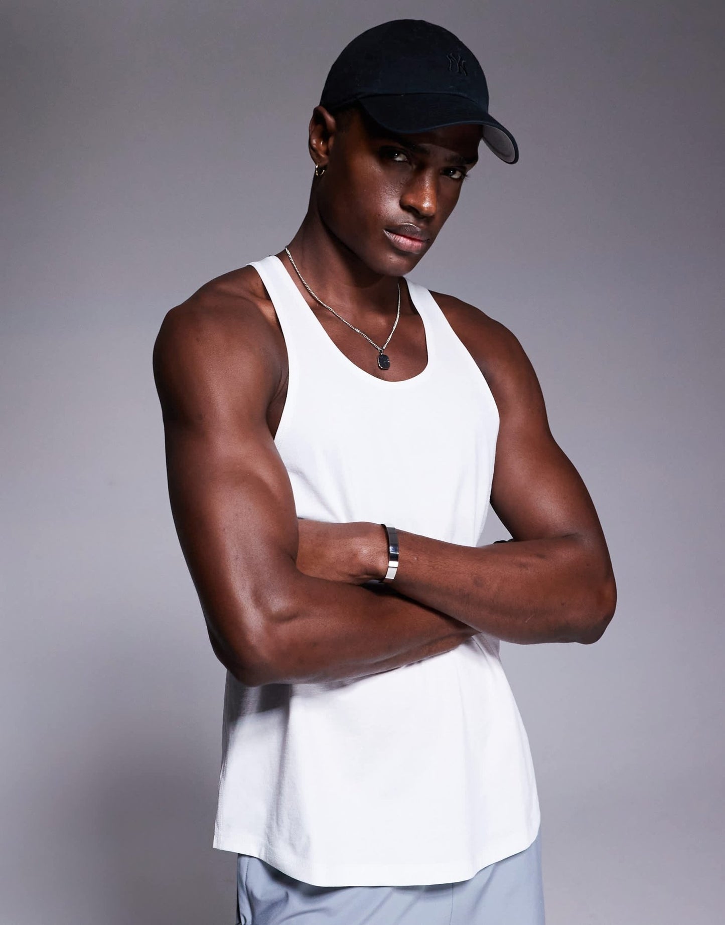 4505 performance quick dry stringer vest in white - ASOS Sample Sale