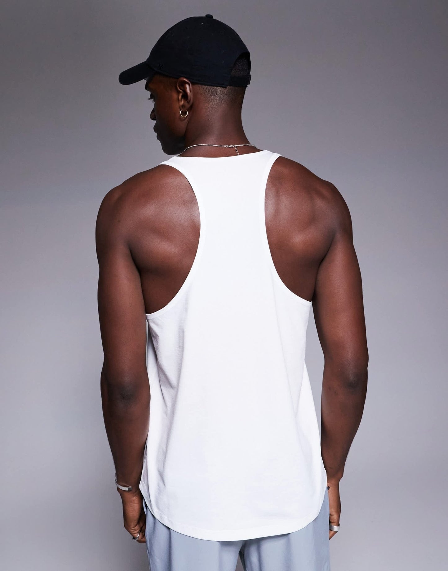 4505 performance quick dry stringer vest in white - ASOS Sample Sale