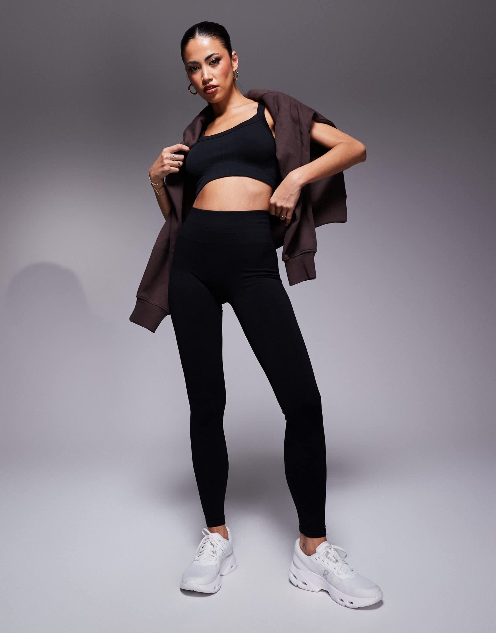 4505 sculpting seamless high waist gym legging in black - ASOS Sample Sale